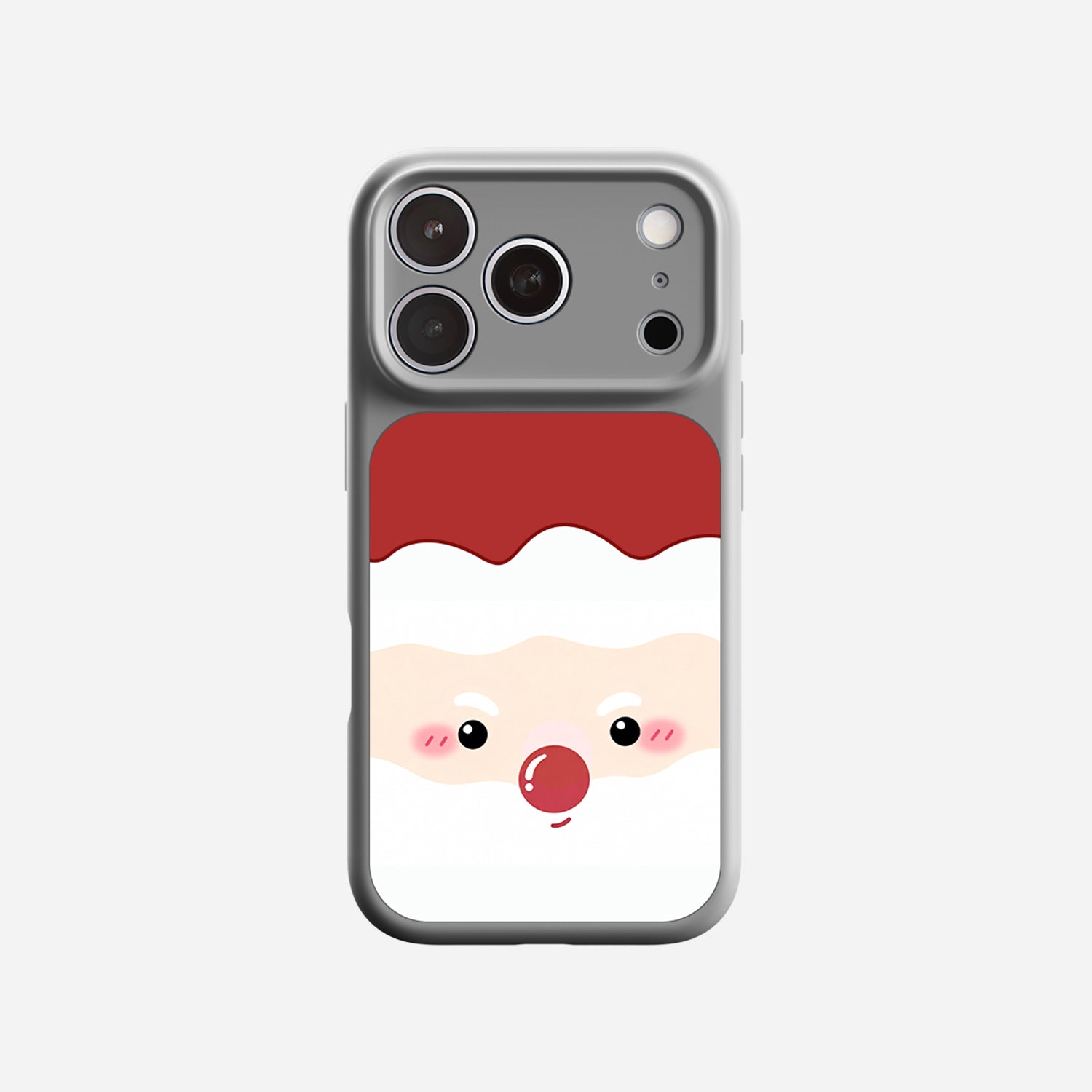 Cute Santa Face | iPhone Silicone Case