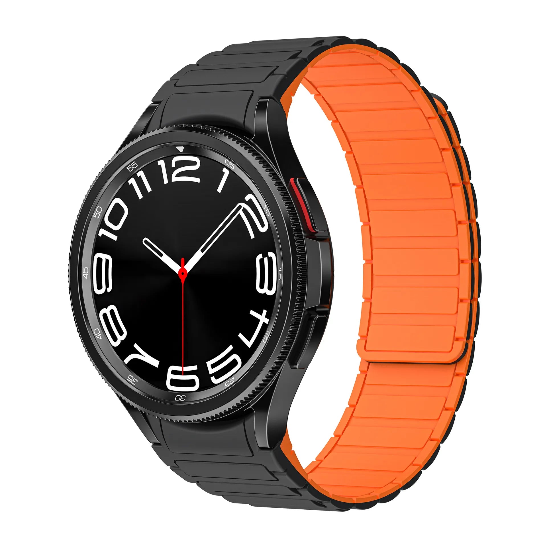 Galaxy Watch silicone band#color_Black orange