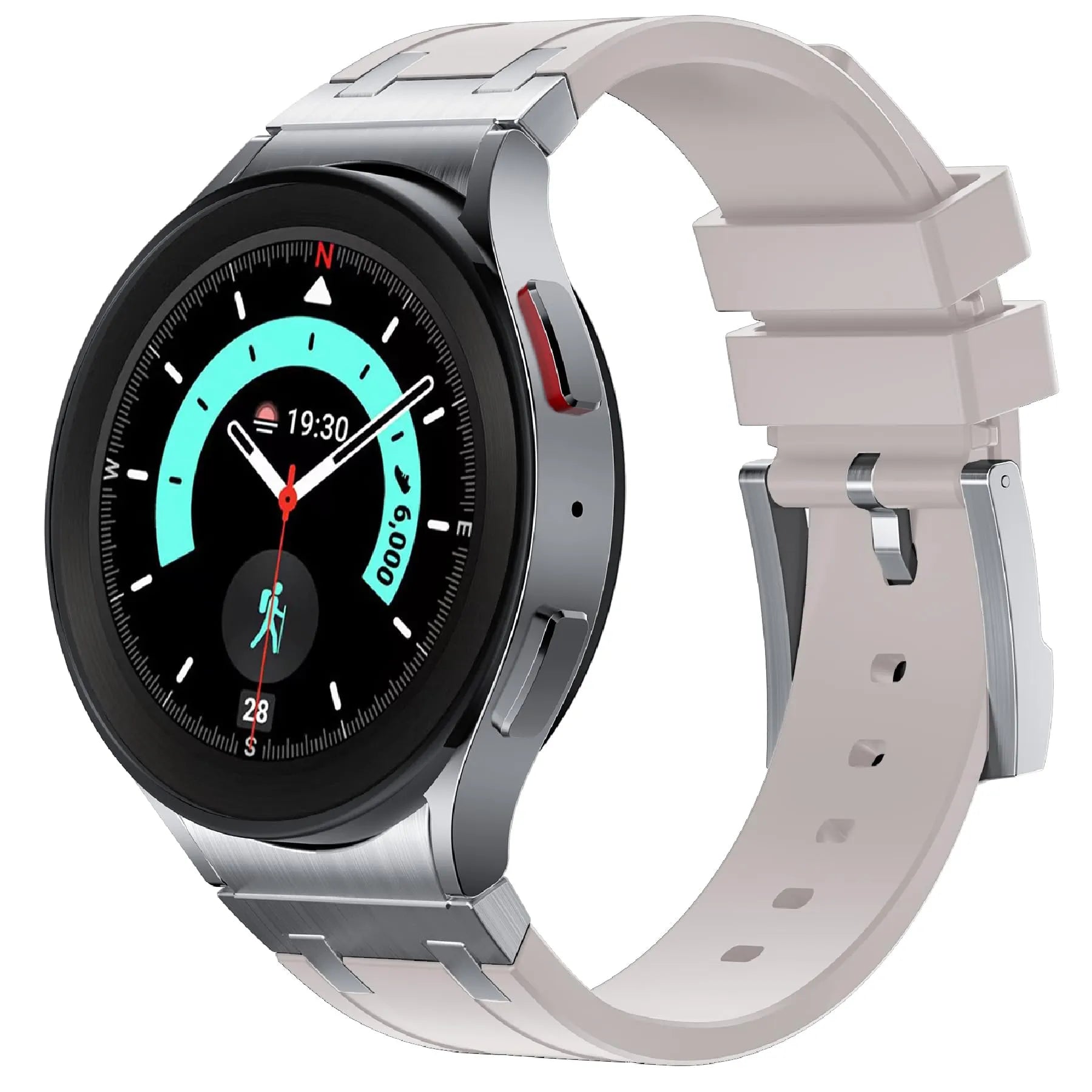 Galaxy Watch sport band#color_silver starlight