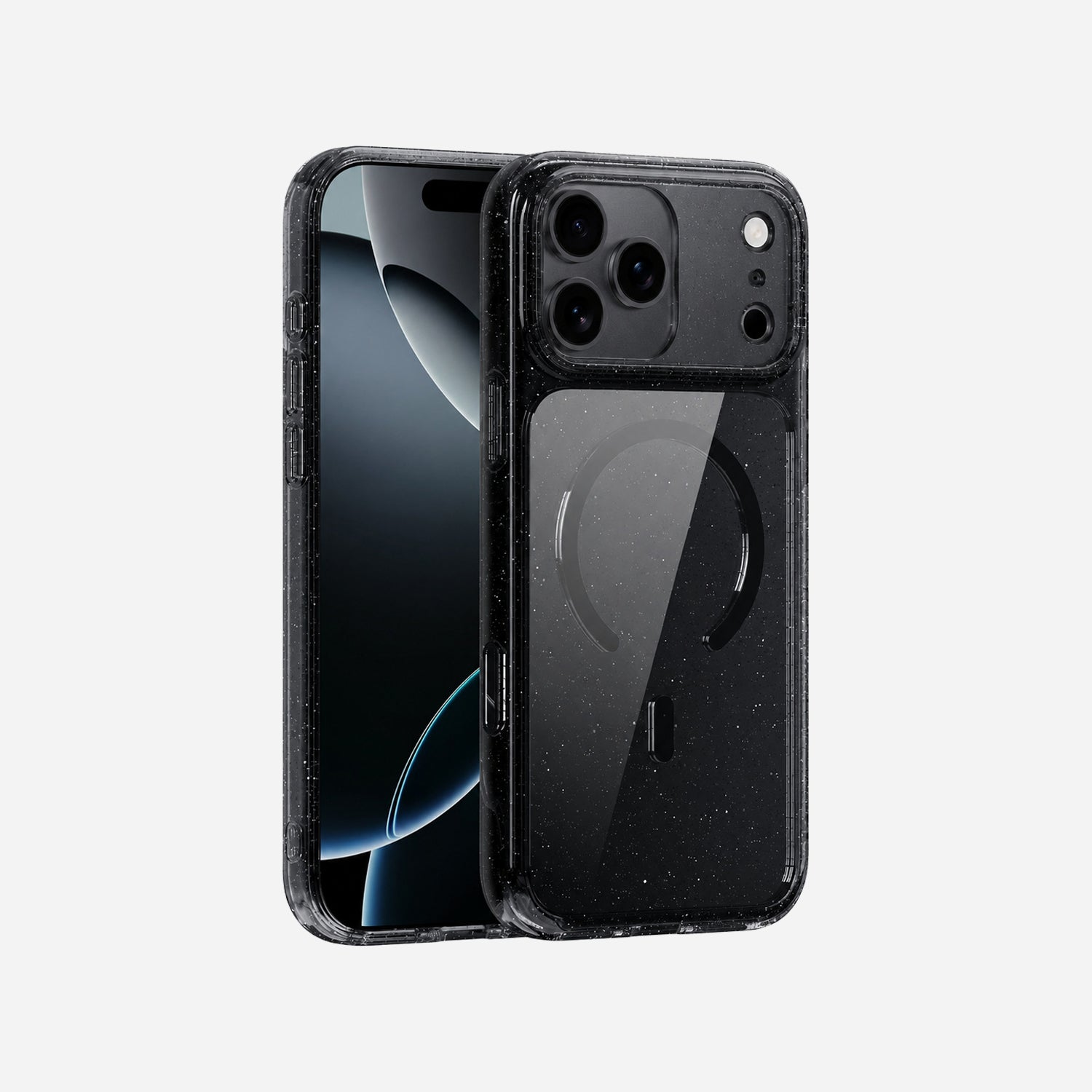 Glitter iPhone 17 Pro Clear Case with MagSafe
