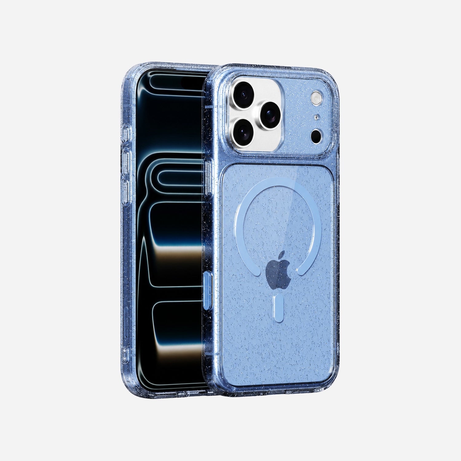Transparente Glitzerhülle für iPhone 17 Pro Max mit MagSafe