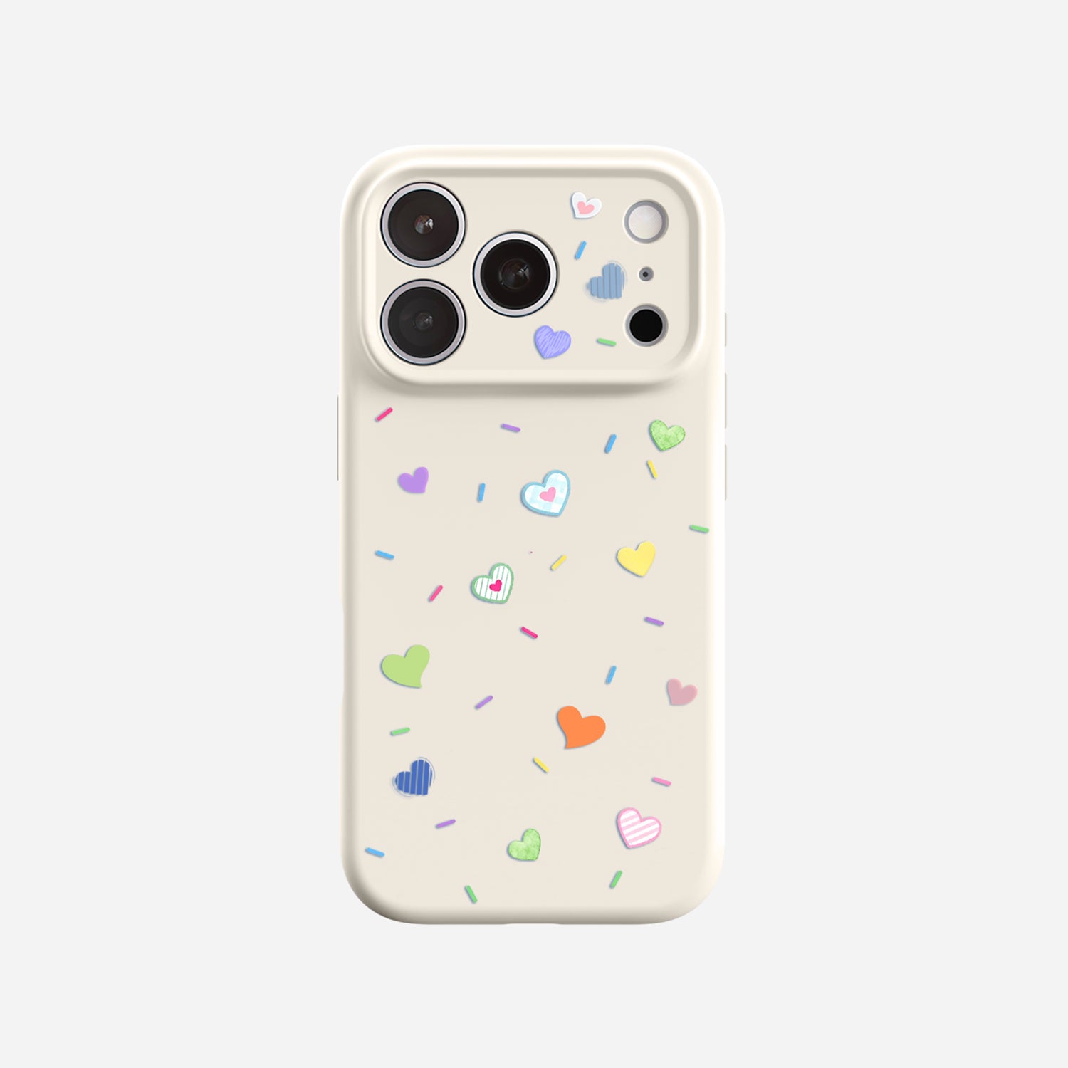 Heart Confetti | iPhone Silicone Case
