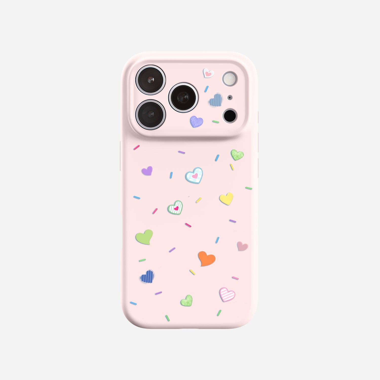 Heart Confetti | iPhone Silicone Case