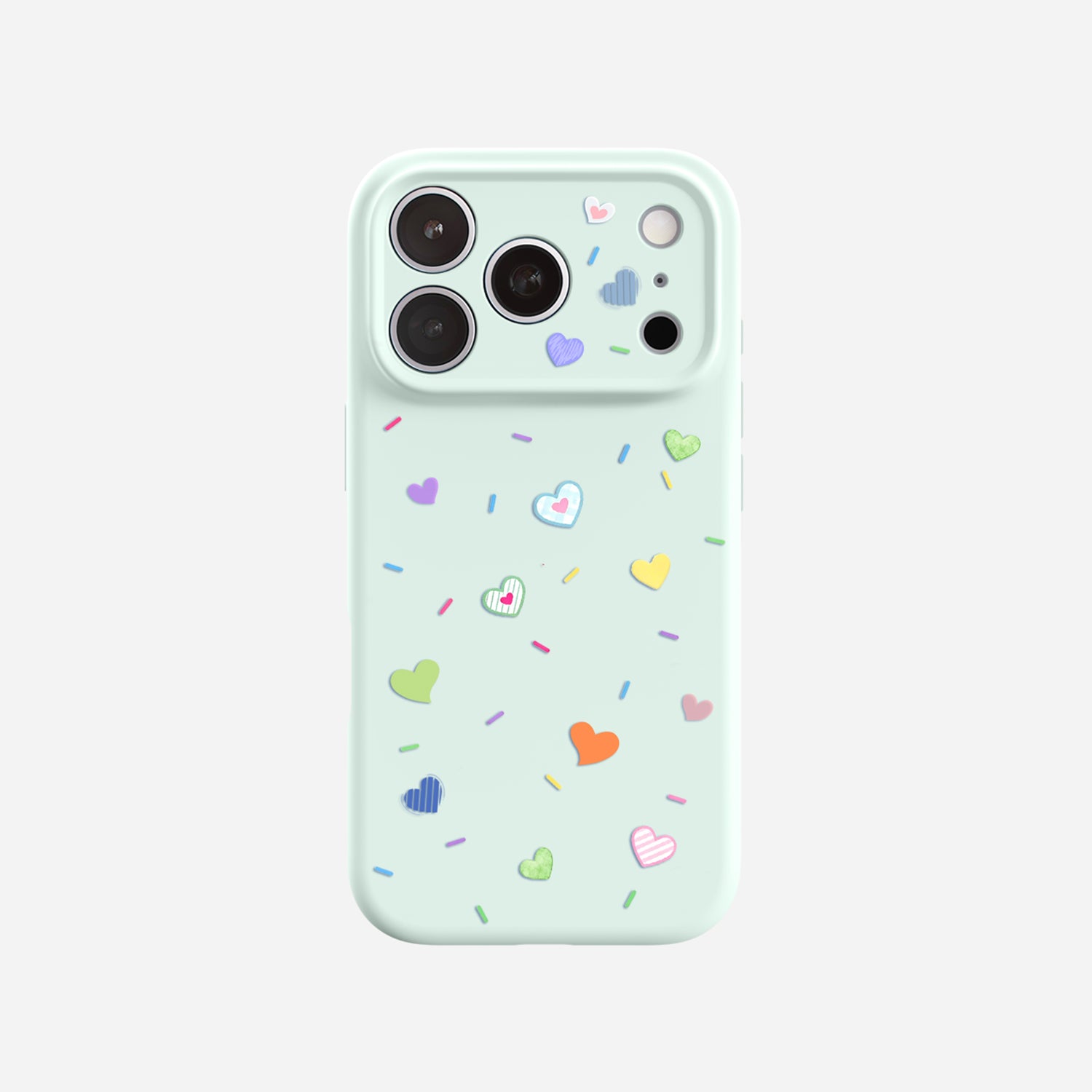 Heart Confetti | iPhone Silicone Case