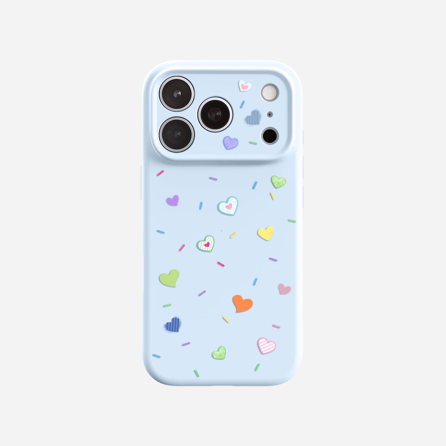 Heart Confetti | iPhone Silicone Case