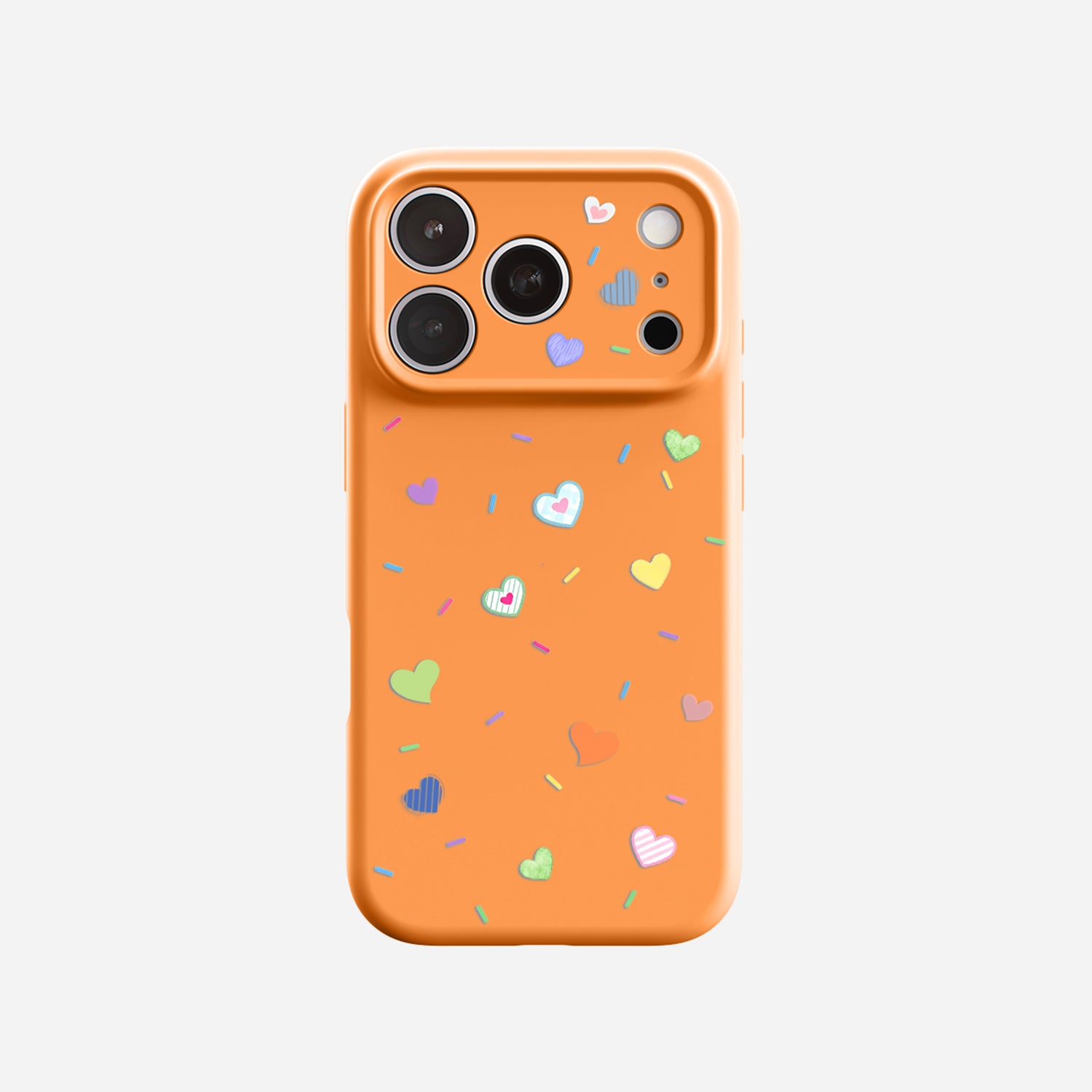 Heart Confetti | iPhone Silicone Case