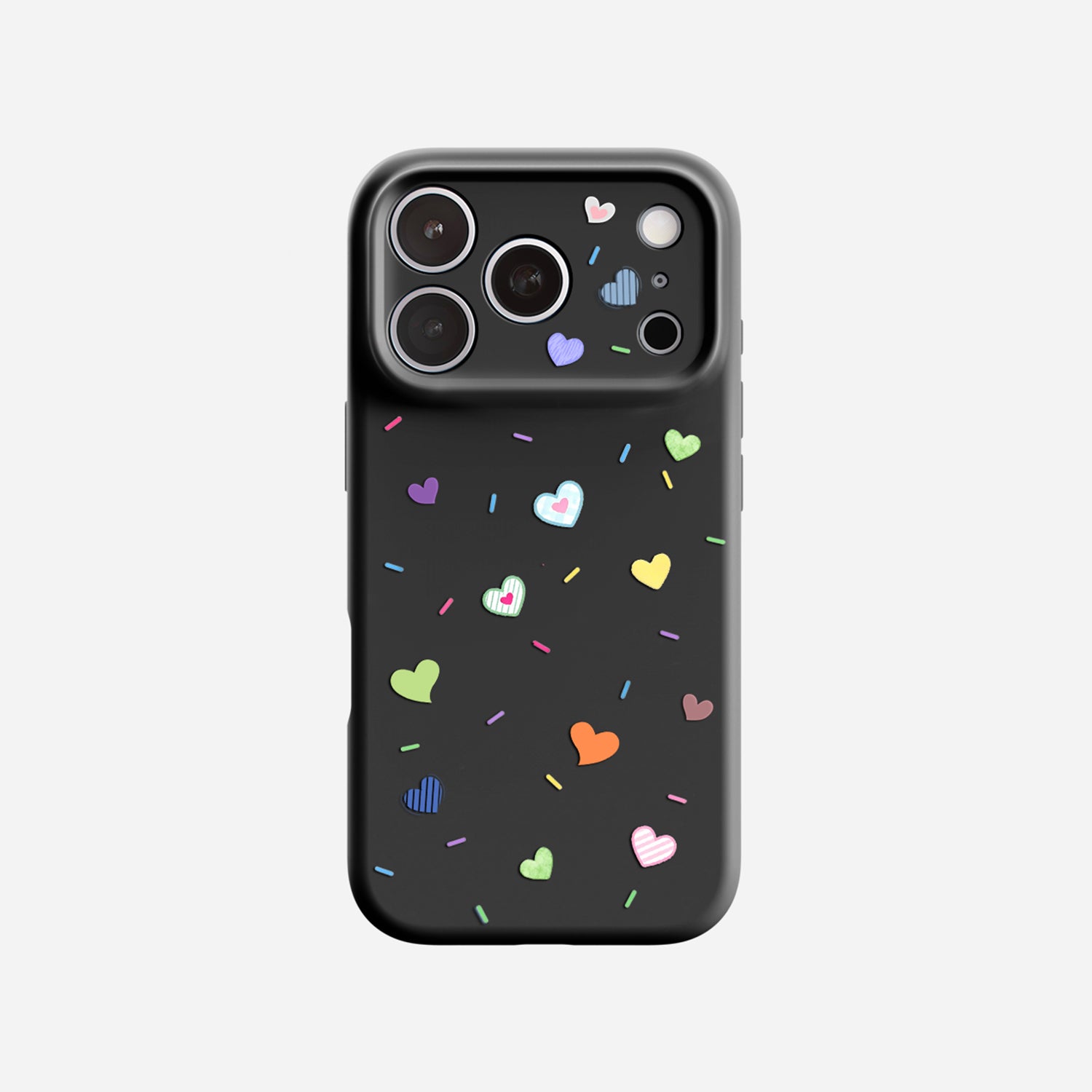 Heart Confetti | iPhone Silicone Case