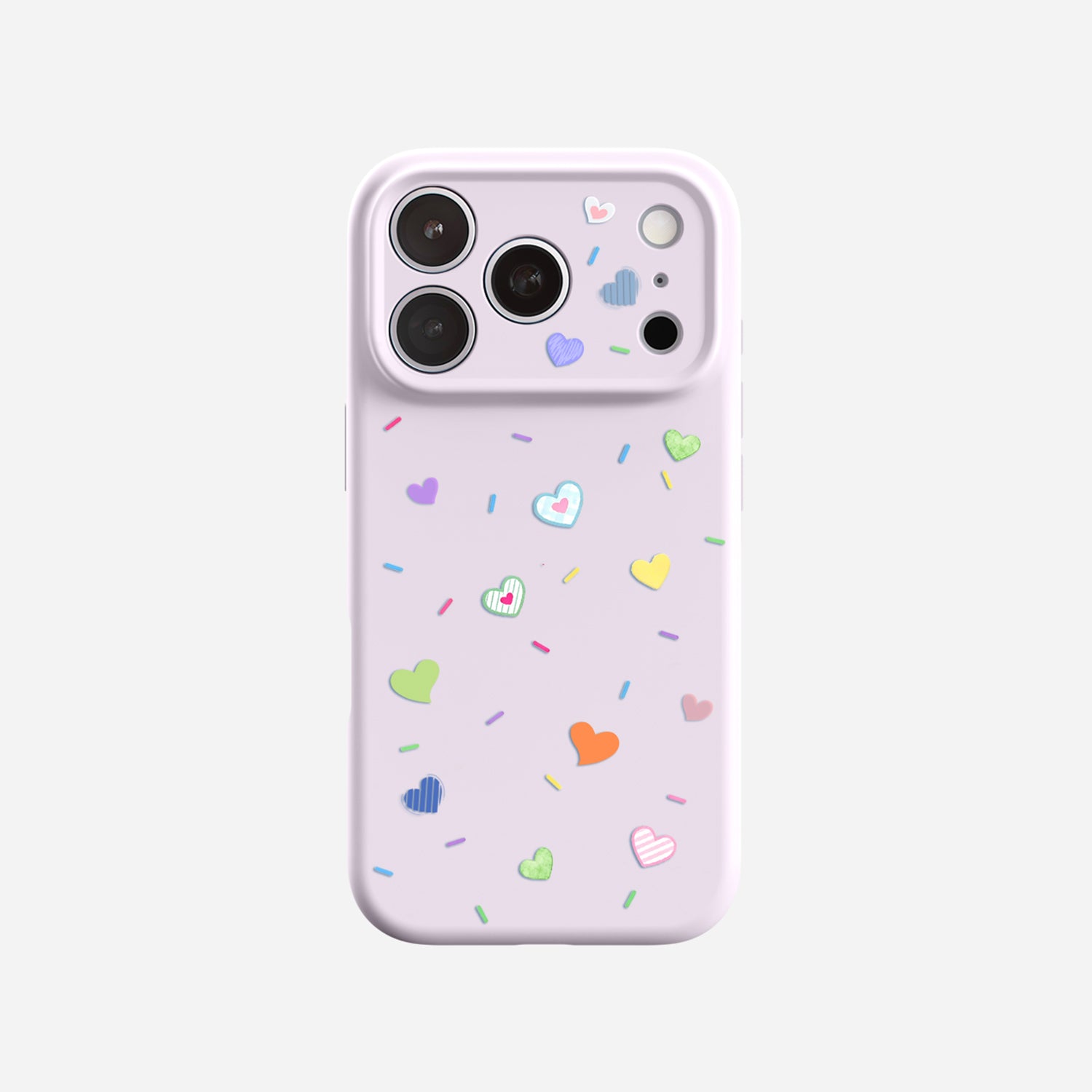 Heart Confetti | iPhone Silicone Case