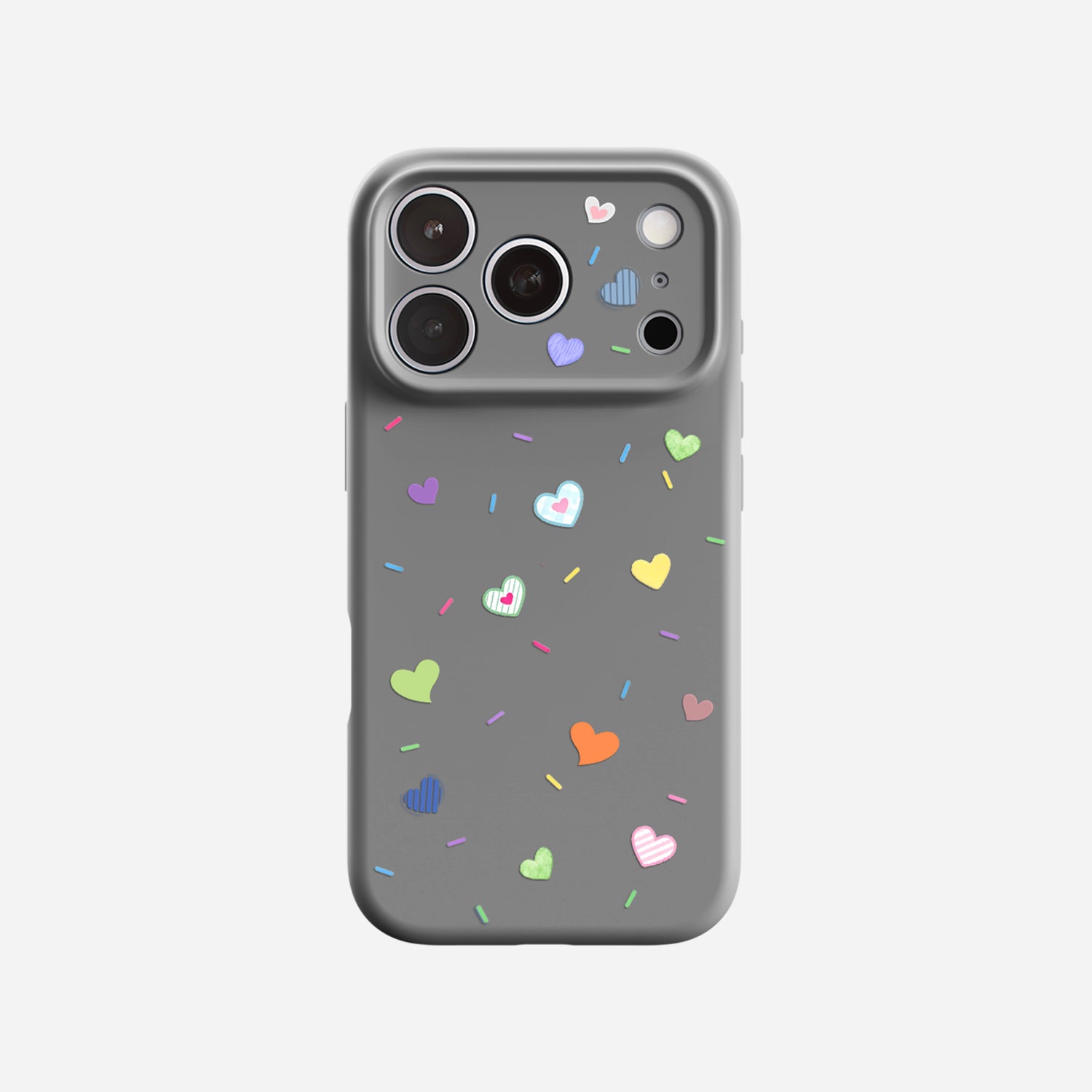 Heart Confetti | iPhone Silicone Case