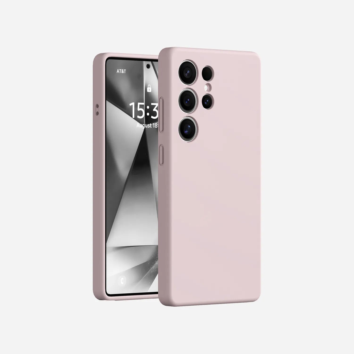 Best Galaxy S25 Plus Silicone Case Chalk Pink