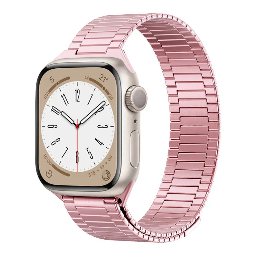 Apple Watch Magnetic Buckle Steel Band#color_pink