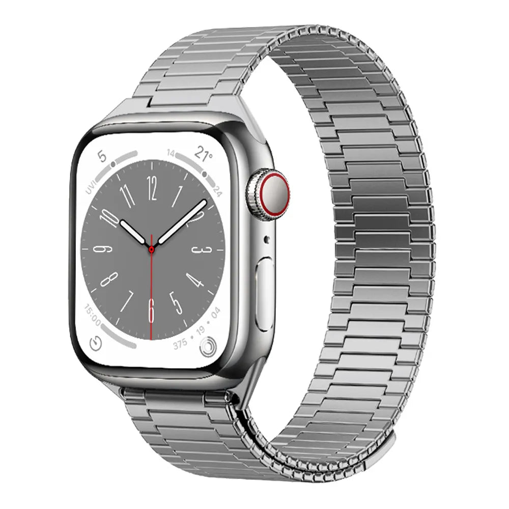 Apple Watch Magnetic Buckle Steel Band#color_titanium