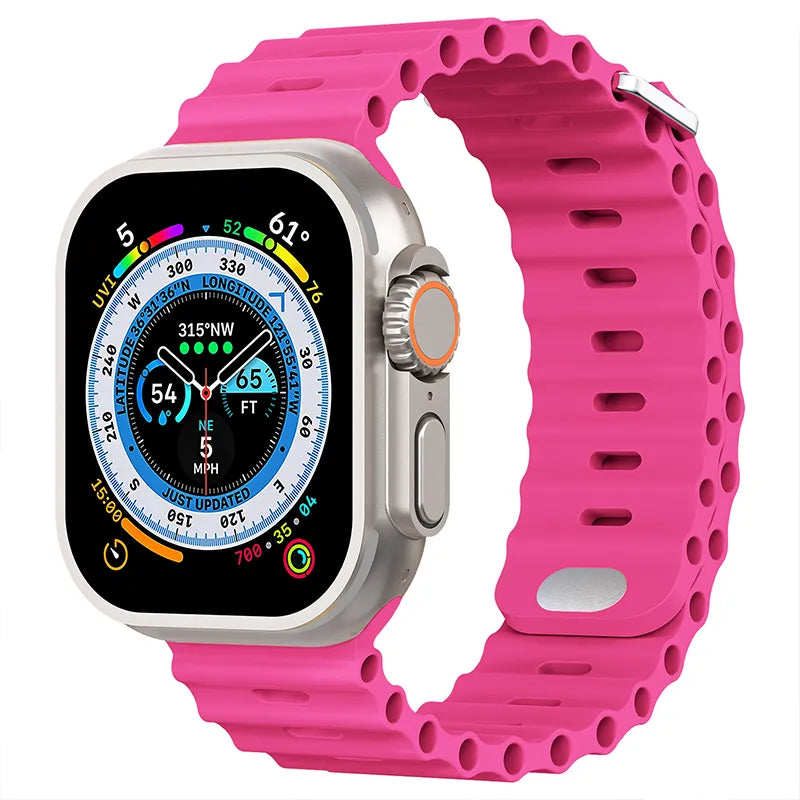 Apple Watch ocean band - barbie pink#color_barbie pink