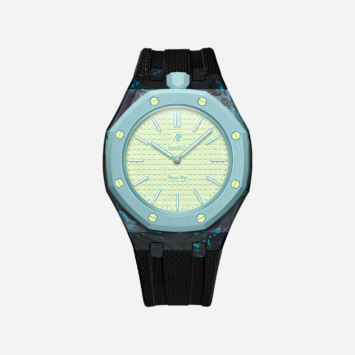 Carbon Fiber Case for AP x Swatch Royal Pop BLAUE ACHT