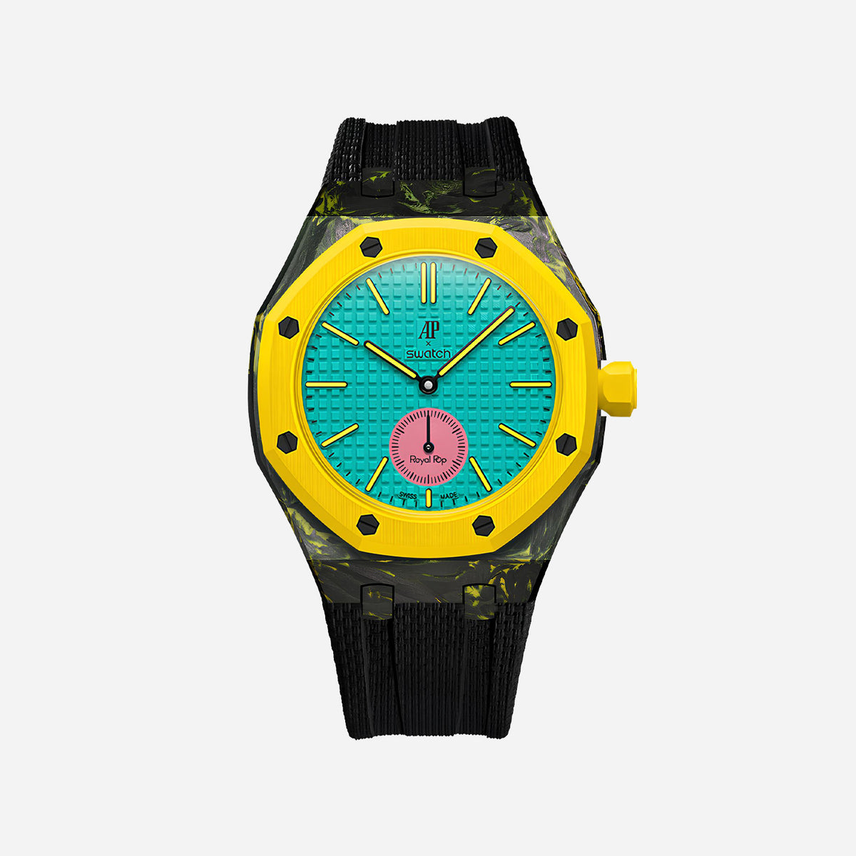 Carbon Fiber Case for AP x Swatch Royal Pop OTG ROZ