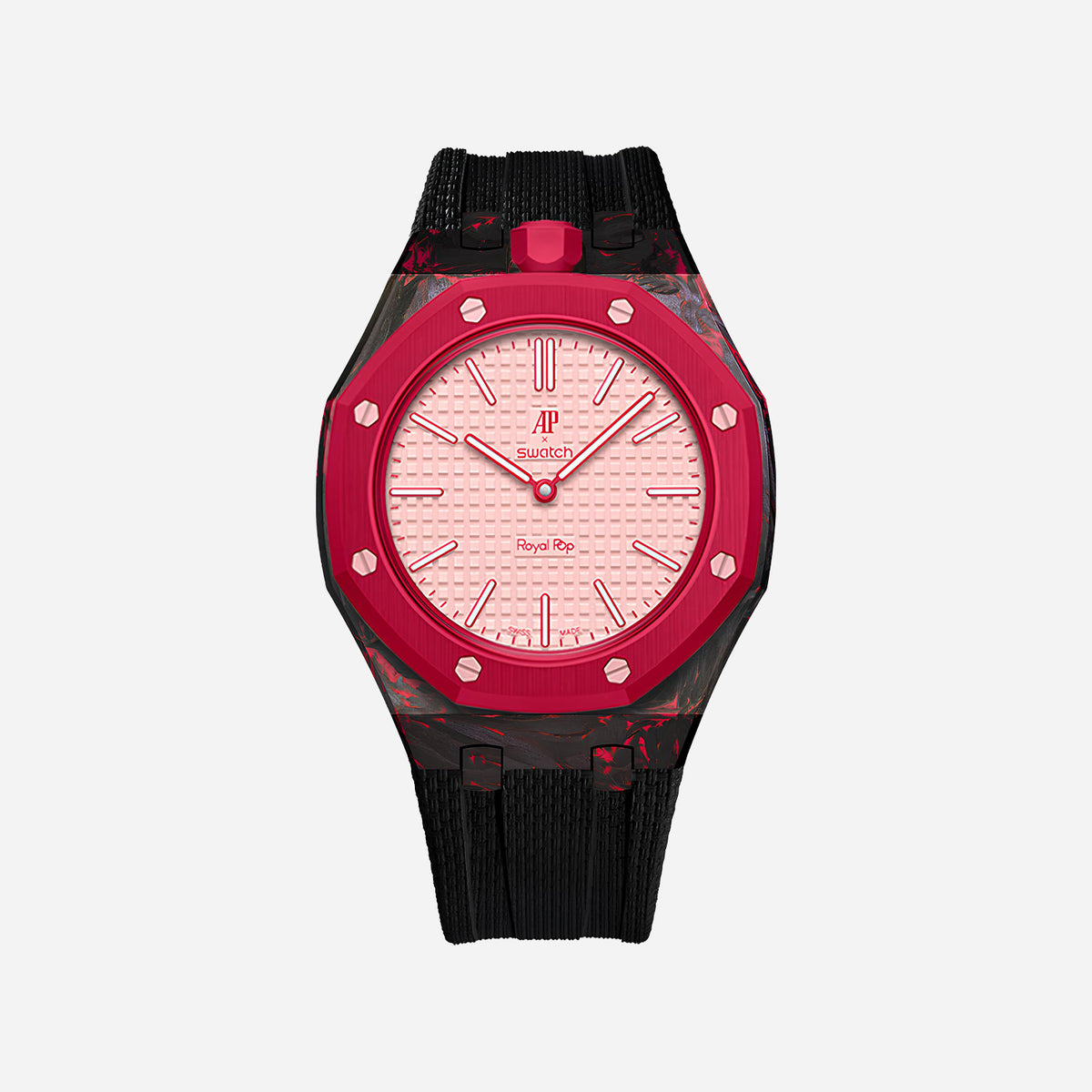 Carbon Fiber Case for AP x Swatch Royal Pop OTTO ROSSO