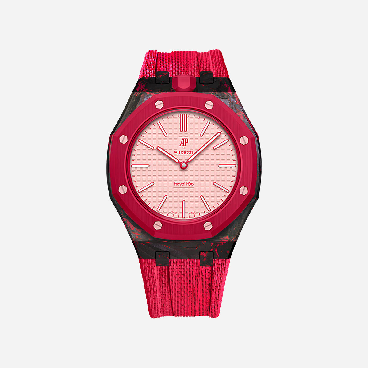 Carbon Fiber Case for AP x Swatch Royal Pop OTTO ROSSO