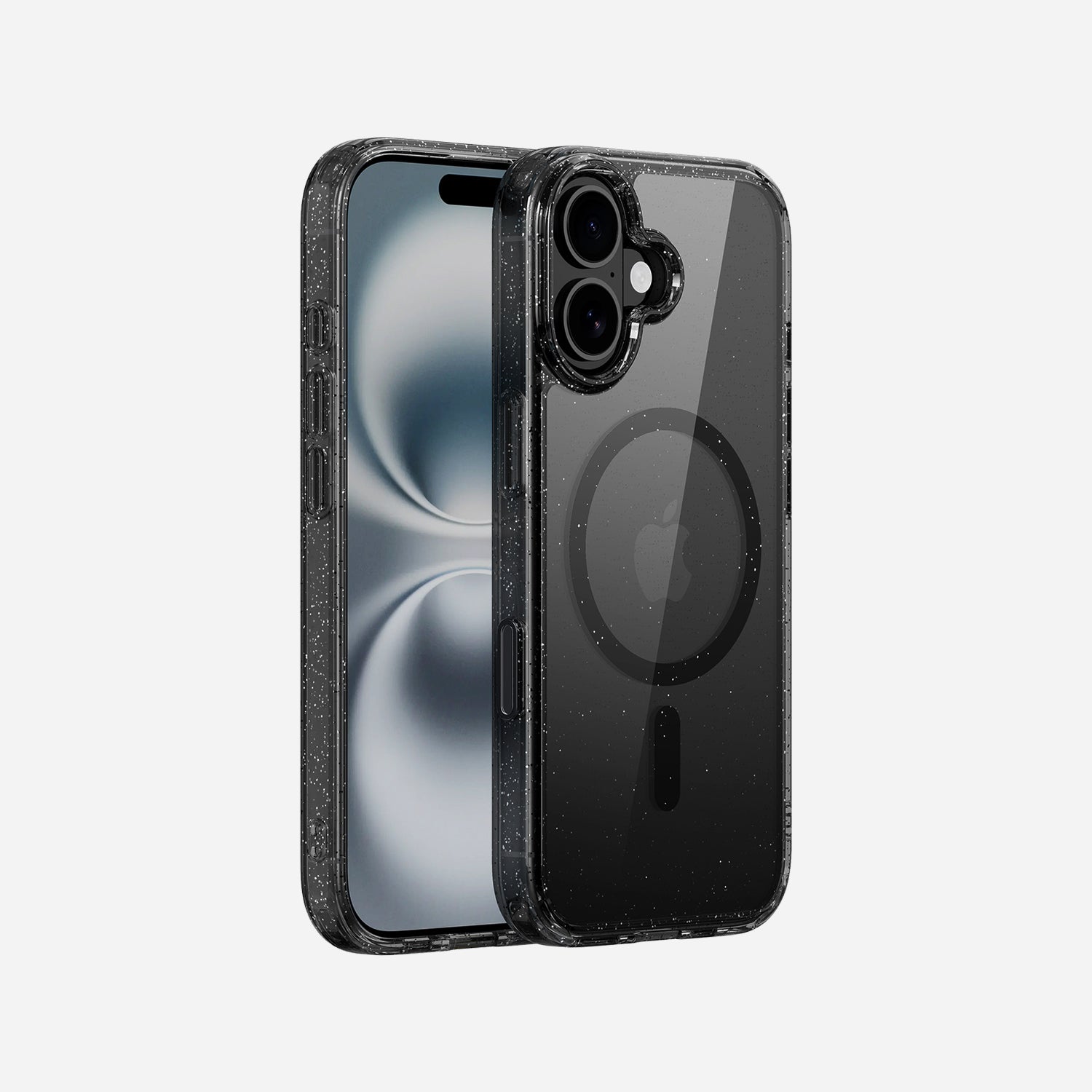 Transparente Glitzerhülle für iPhone 17 Pro mit MagSafe