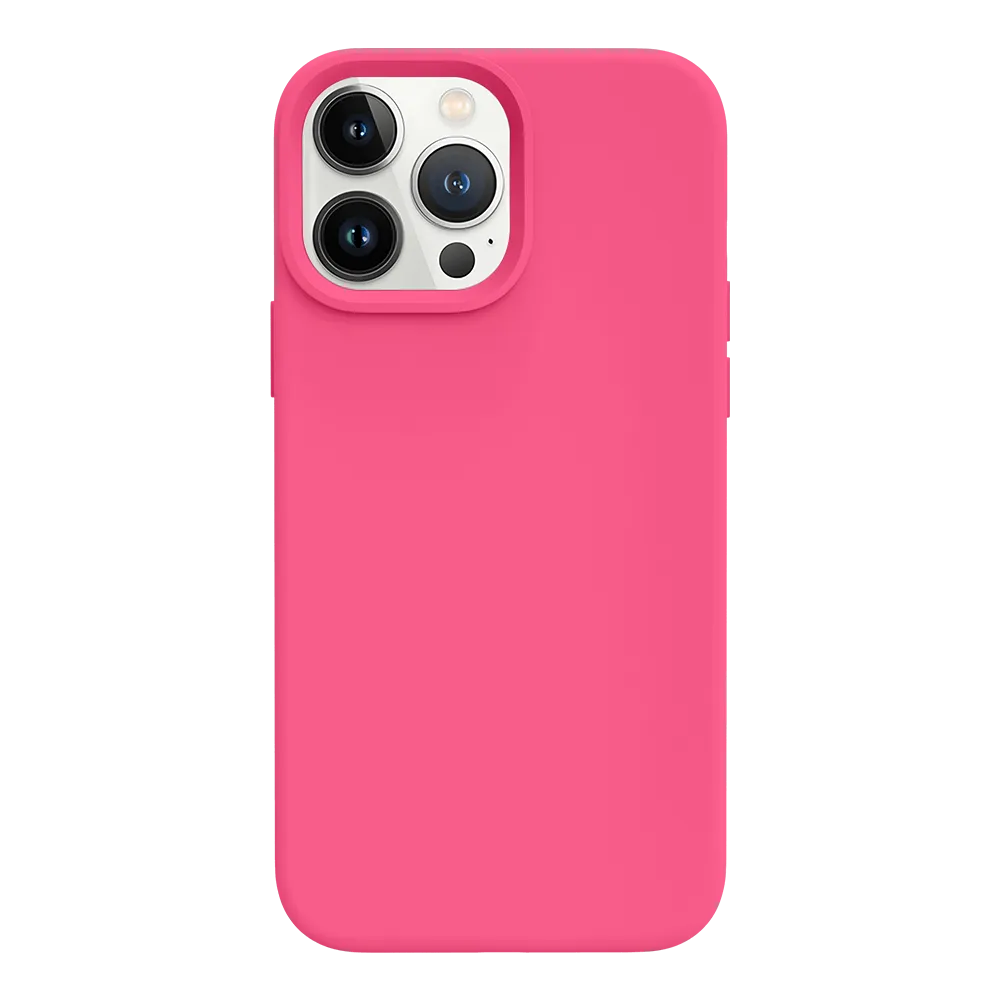 iPhone 13 Pro silicone case - hot pink#color_hot pink