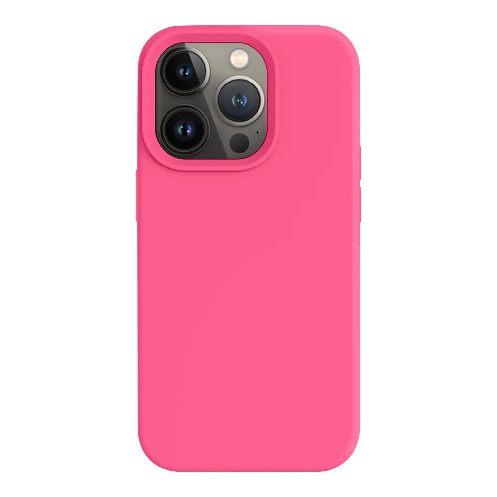 iPhone 14 Pro silicone case - hot pink#color_hot pink