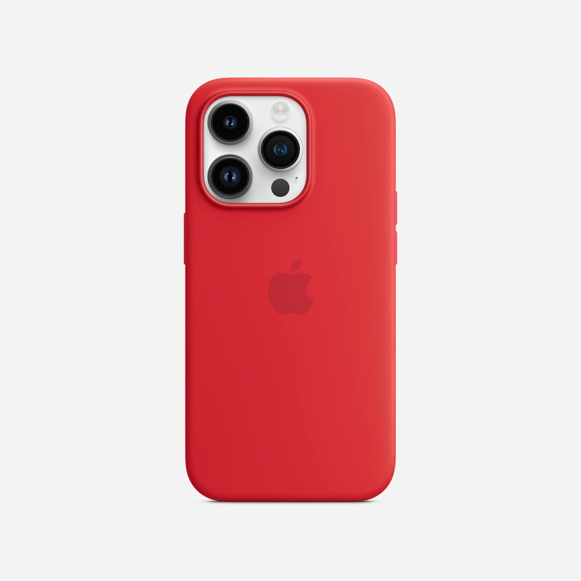 apple iphone 14 pro silicone case with magsafe - succulent Best Thin iPhone 14 Pro Silicone Case with MagSafe Red / No Logo