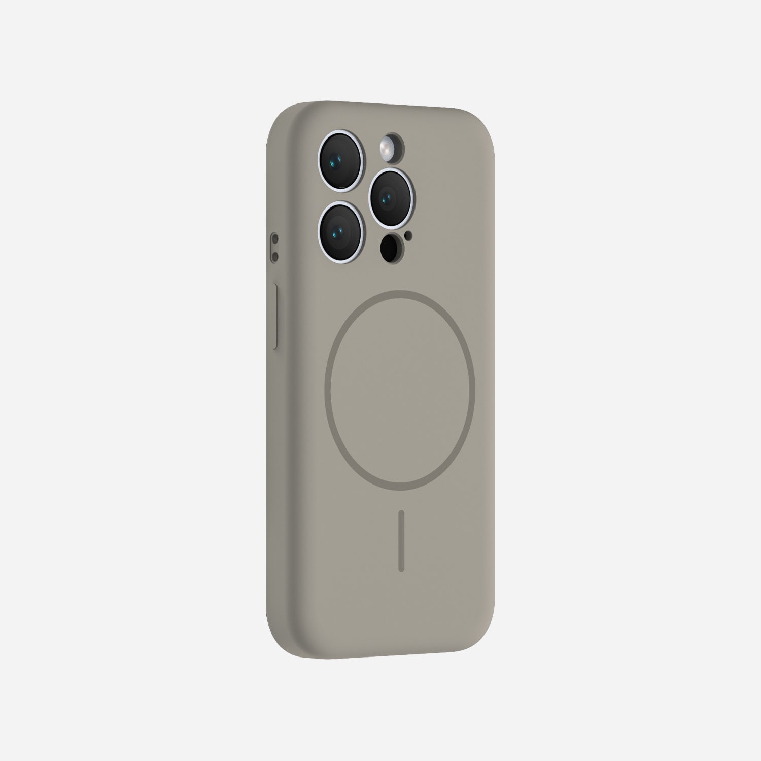 Magnetic iPhone 15 Pro Max silicone case#color_titan gray