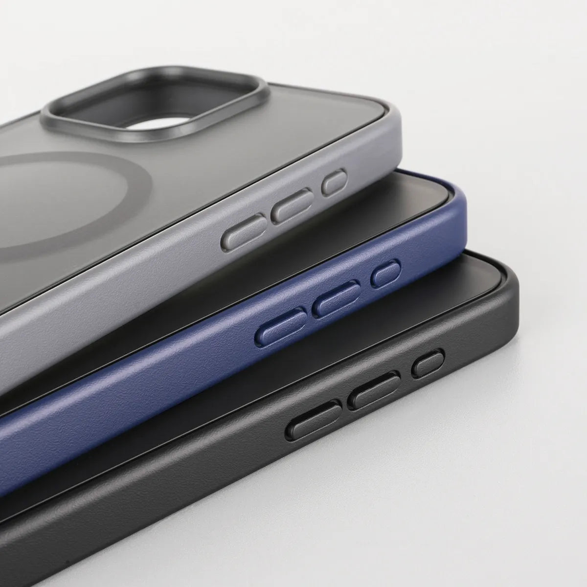 iPhone 15 Pro matte case with MagSafe side bezel details
