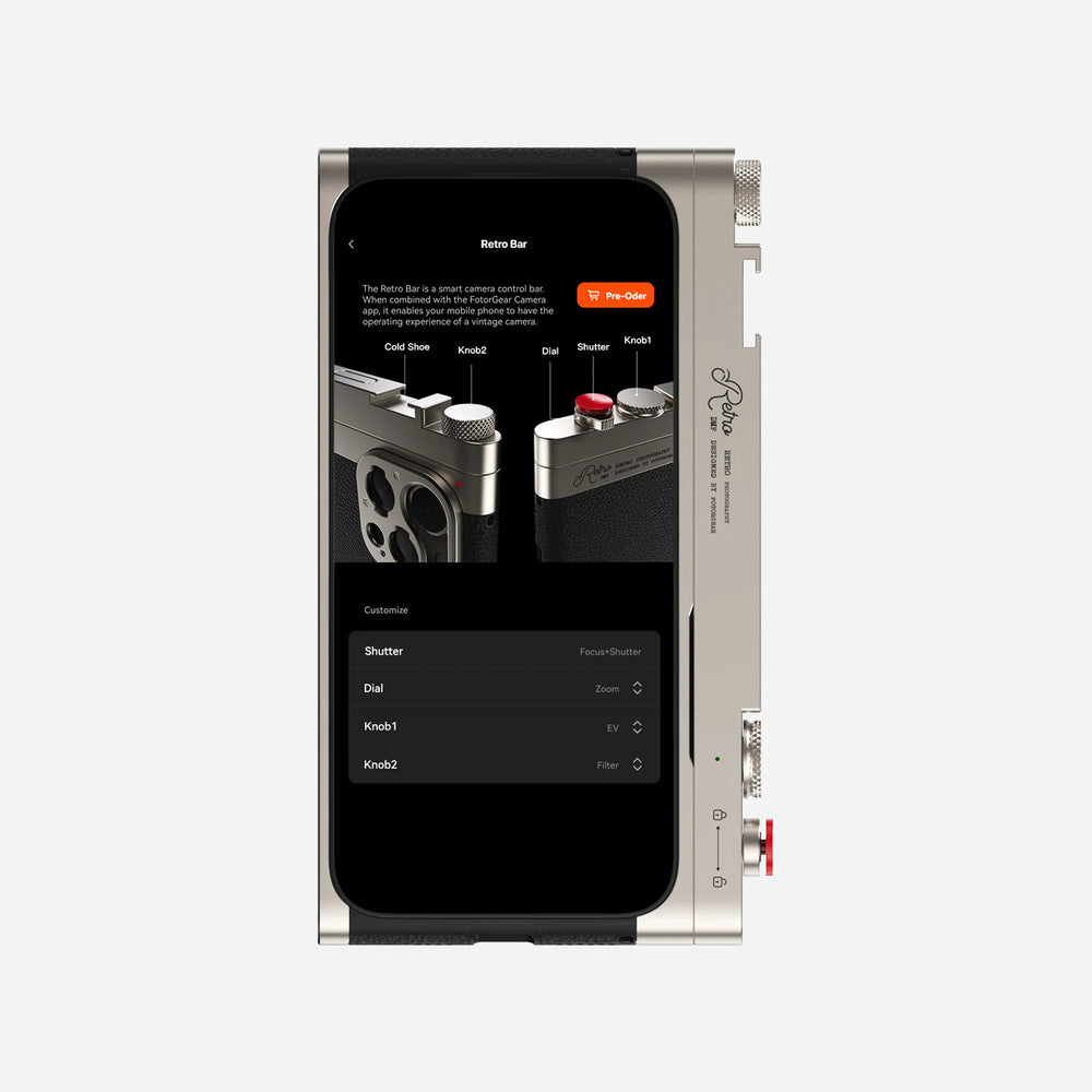 Retro iPhone Camera Case Kit | Vintage-Style Grip & Lens Set