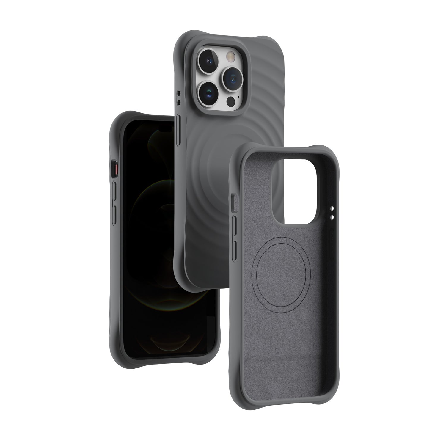 iPhone silicone case with MagSafe#color_black