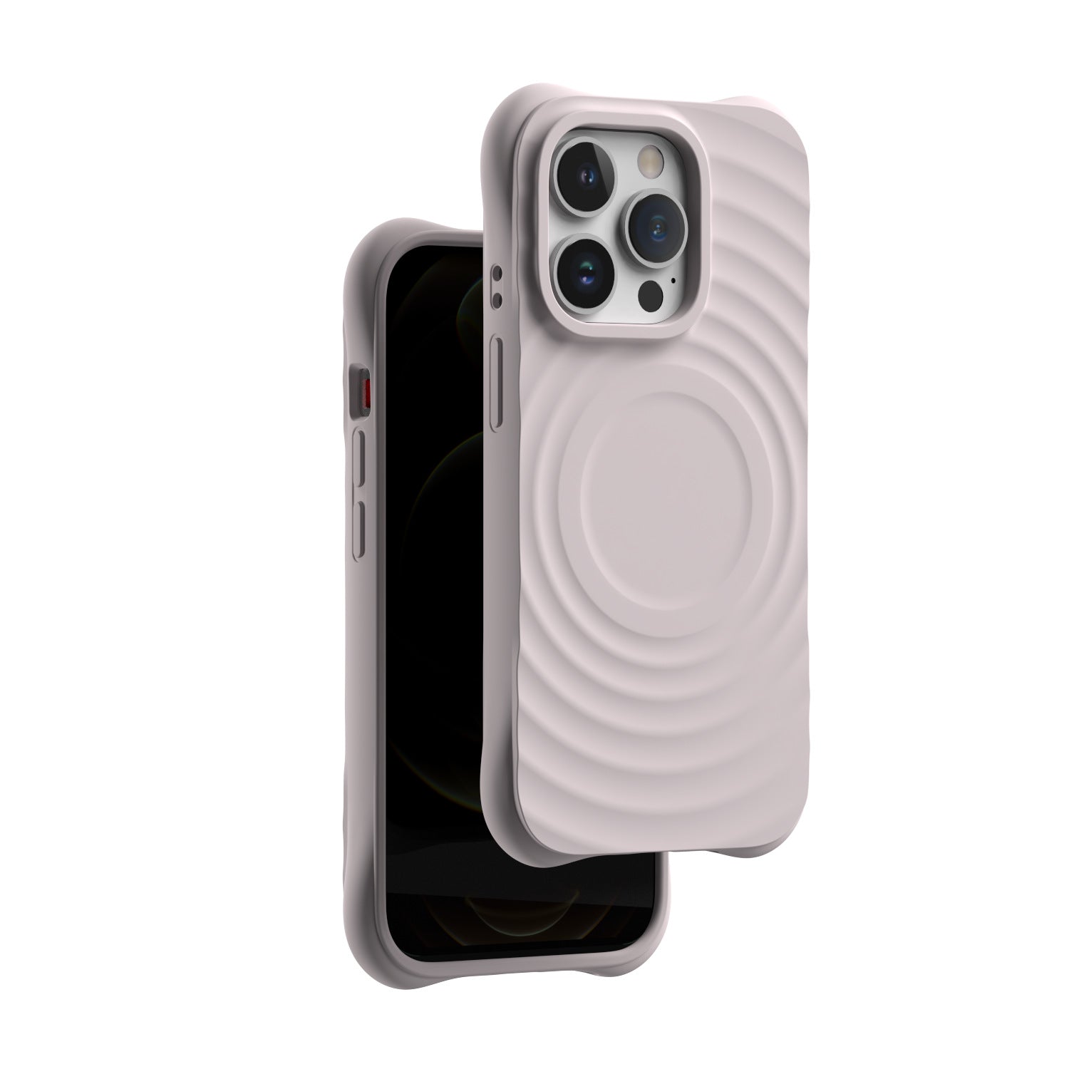 iPhone silicone case with MagSafe#color_pink sand