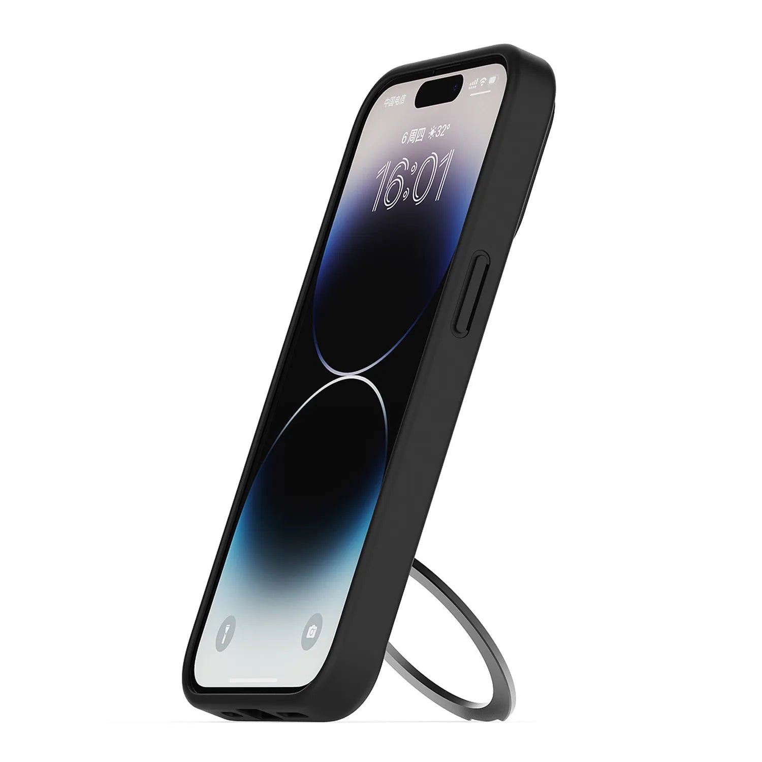 iPhone sport case with stand#color_black