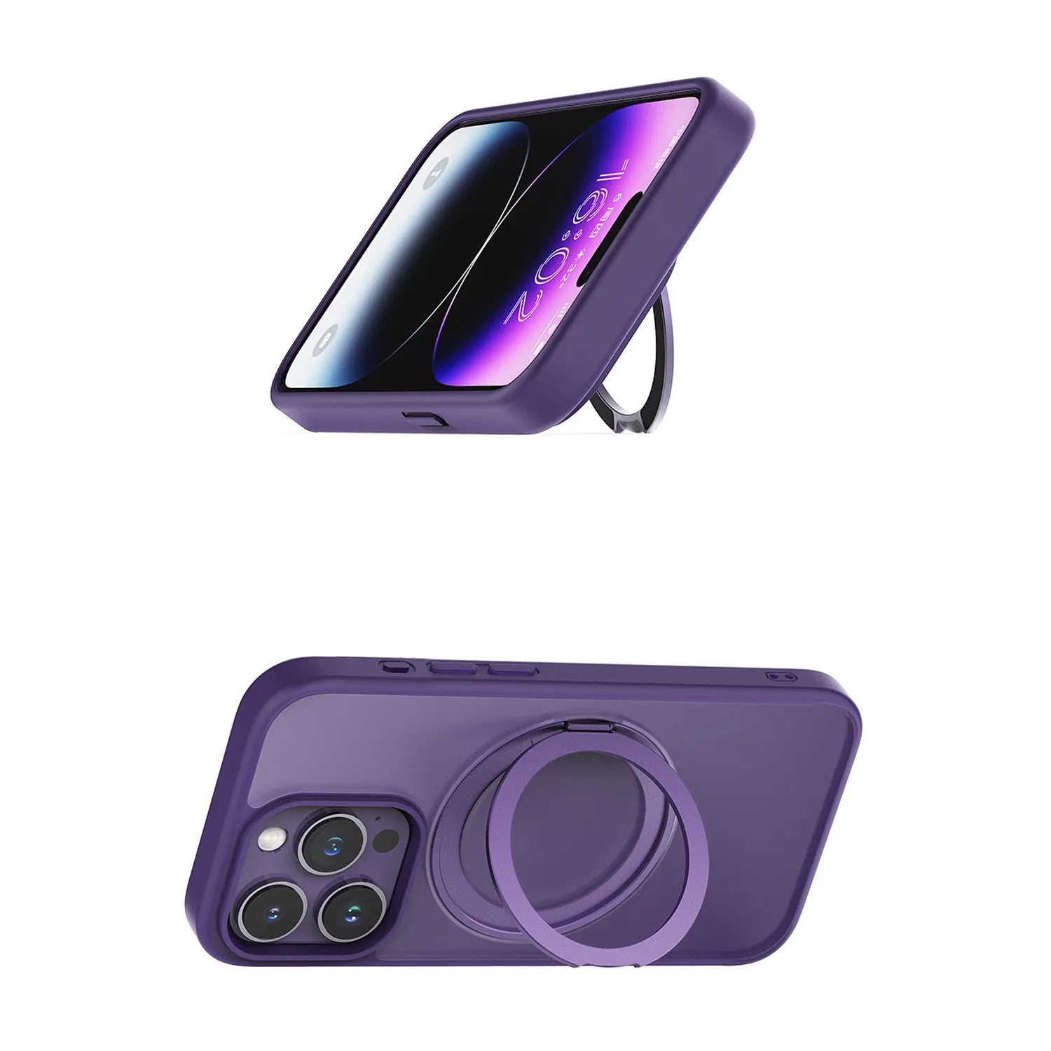 iPhone sport case with stand#color_deep purple