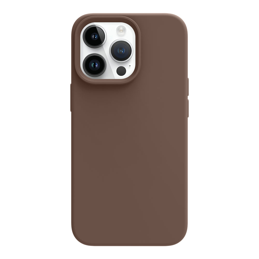 iPhone 13 Pro silicone case - chocolate#color_chocolate