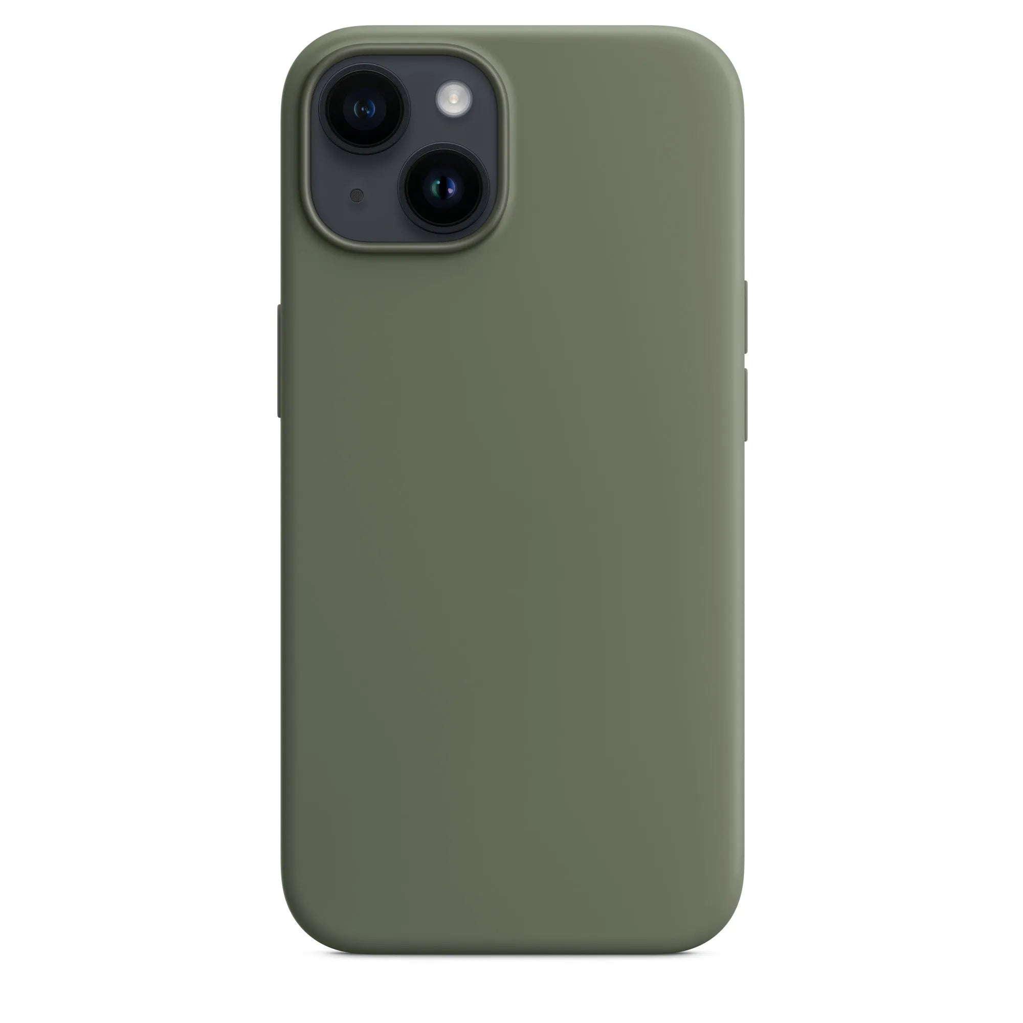 iPhone 14 Plus silicone case with MagSafe - calke green