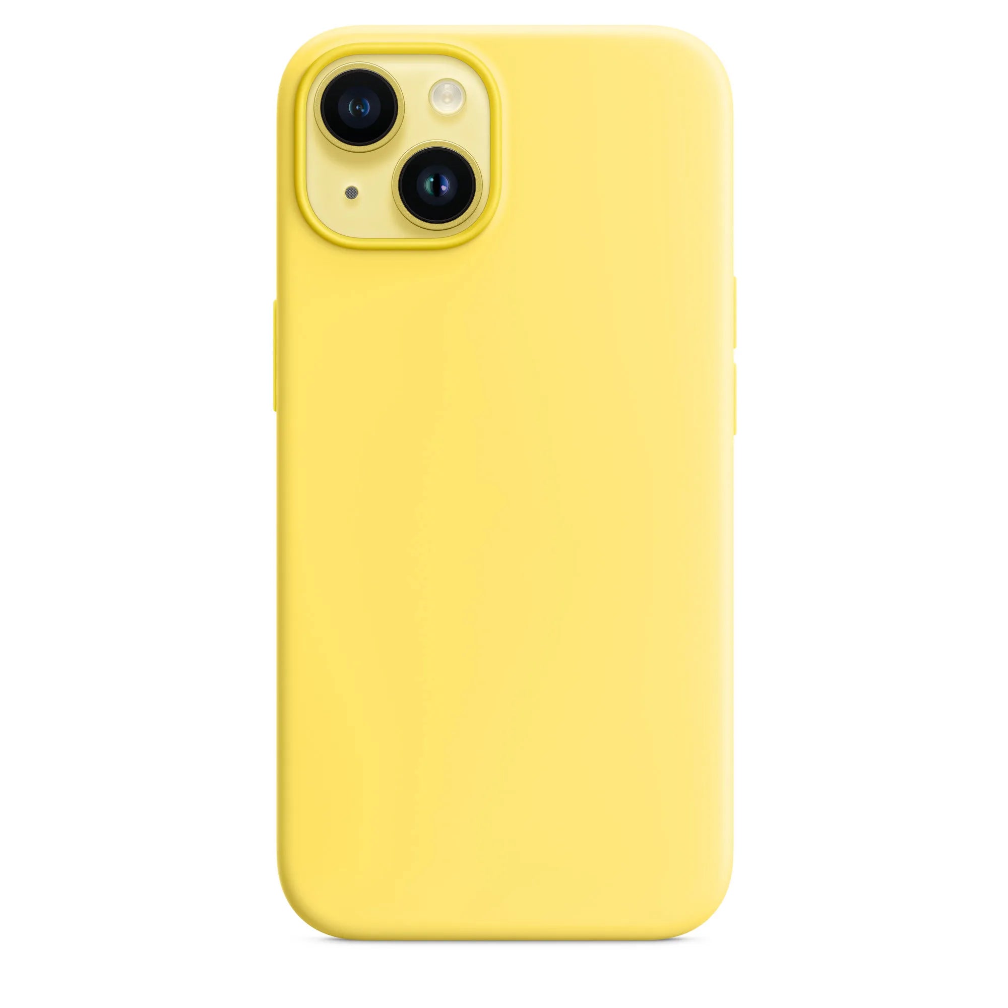 iPhone 14 Plus silicone case with MagSafe - yellow