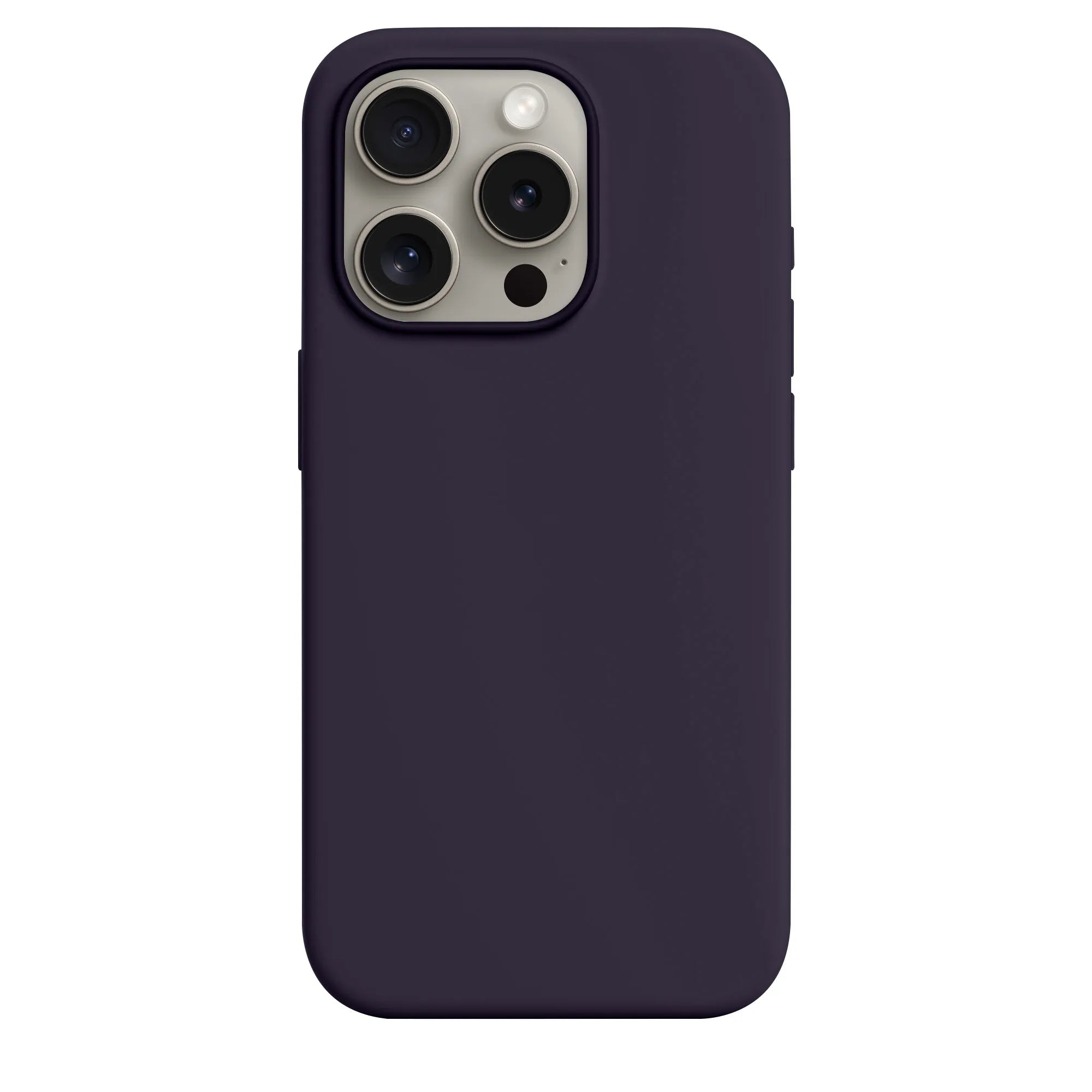 iPhone 14 Pro Max silicone case with MagSafe - deep purple