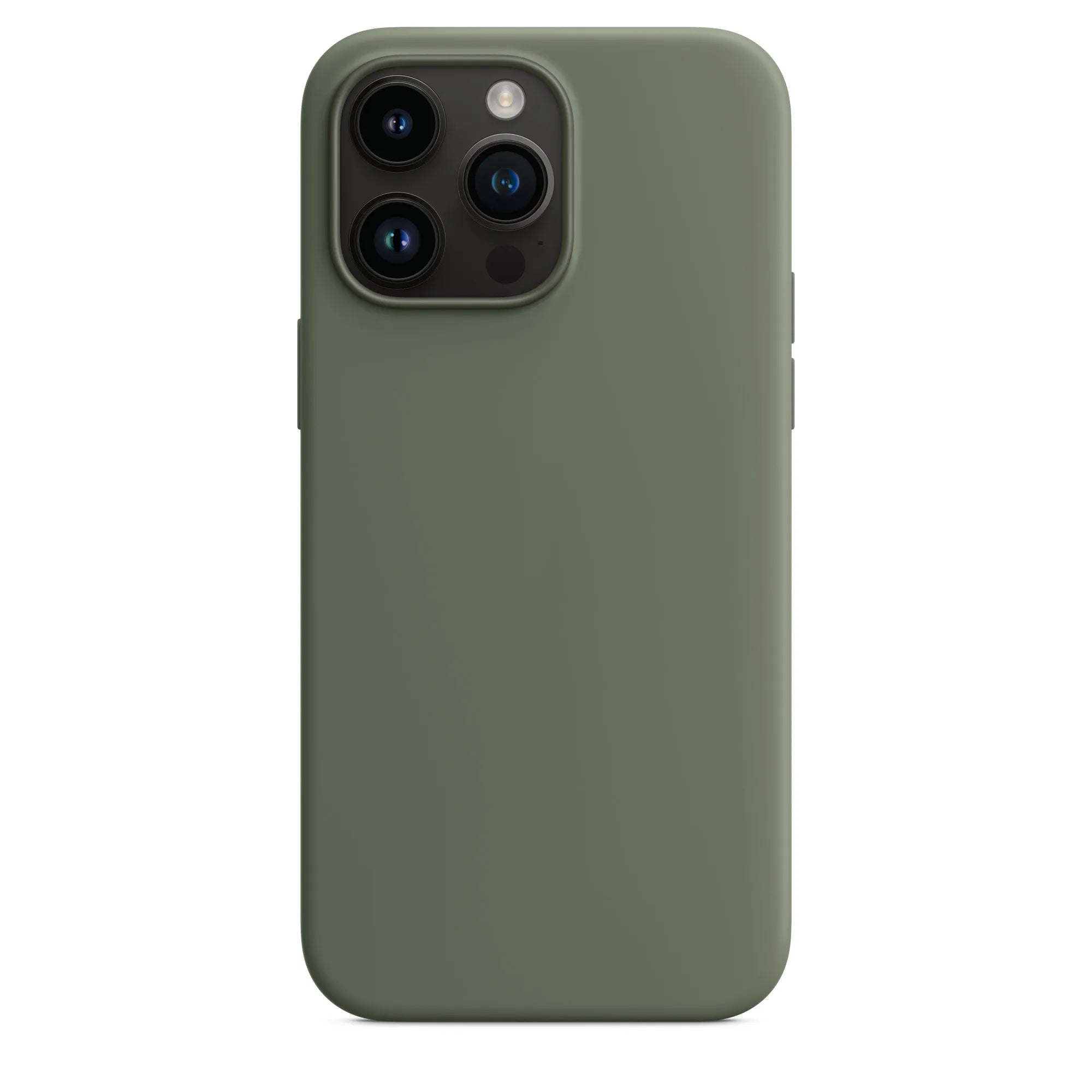 iPhone 14 Pro silicone case with MagSafe - calke green