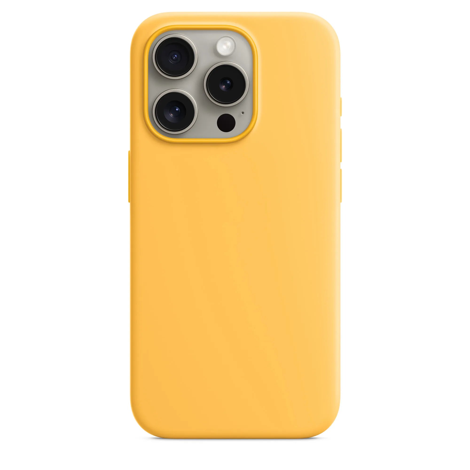 iPhone 15 Pro Max silicone case with MagSafe - sunflower