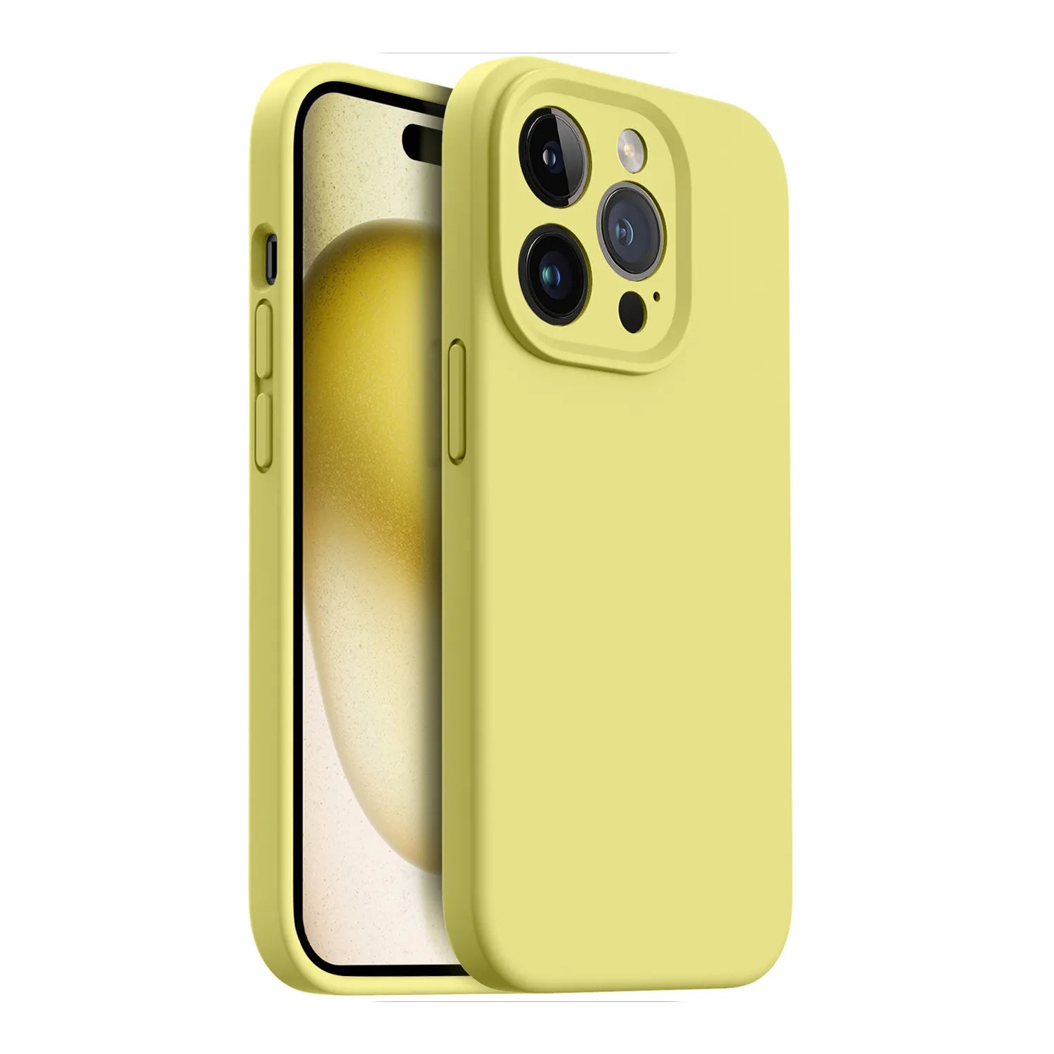 Best iPhone 15 Pro Silicone Case - Built-in Camera Cover - OTOFLY