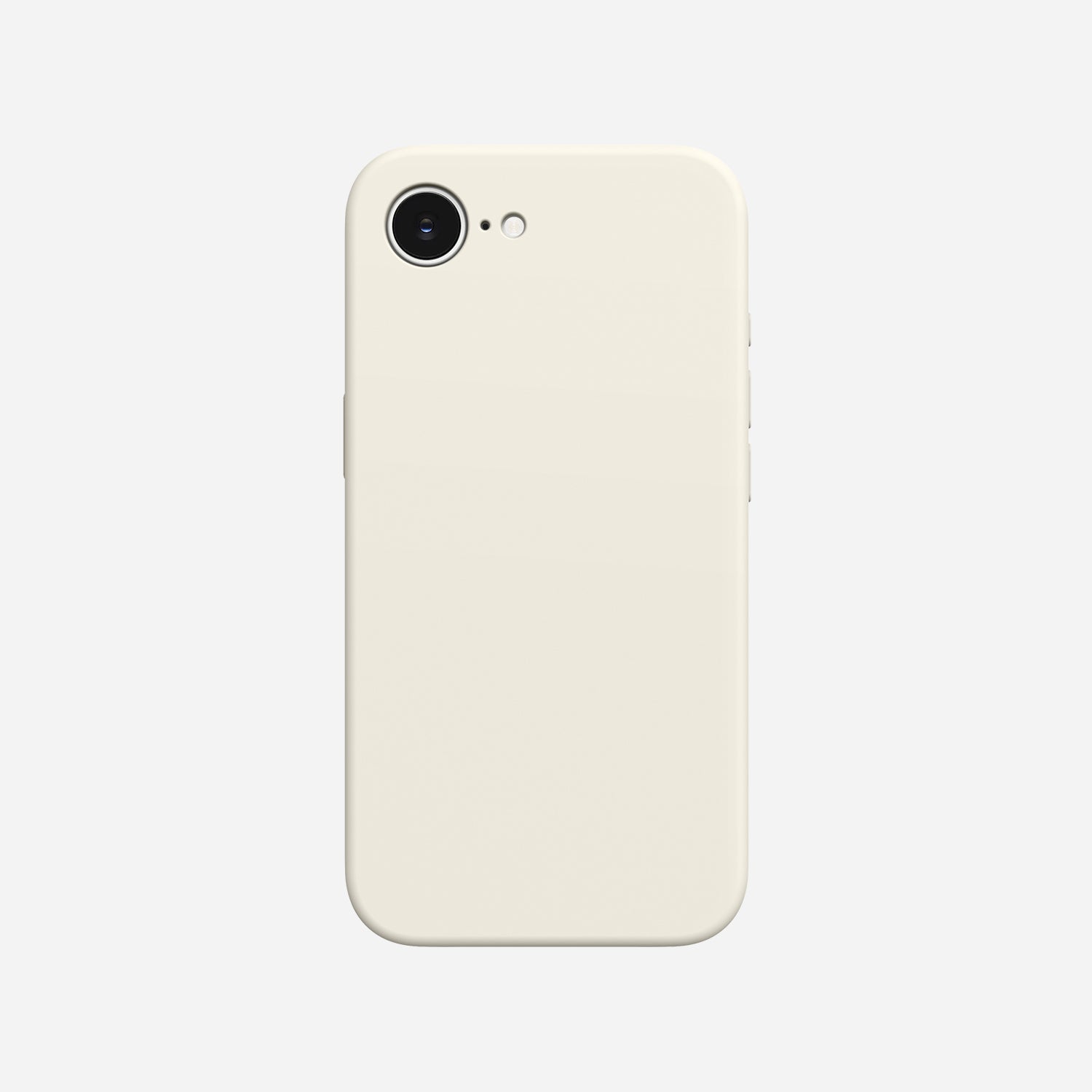 iPhone用シリコンケース ホワイト・ドット 17 最高のマグネット式iPhone 17eシリコンケース - フラットバックデザイン