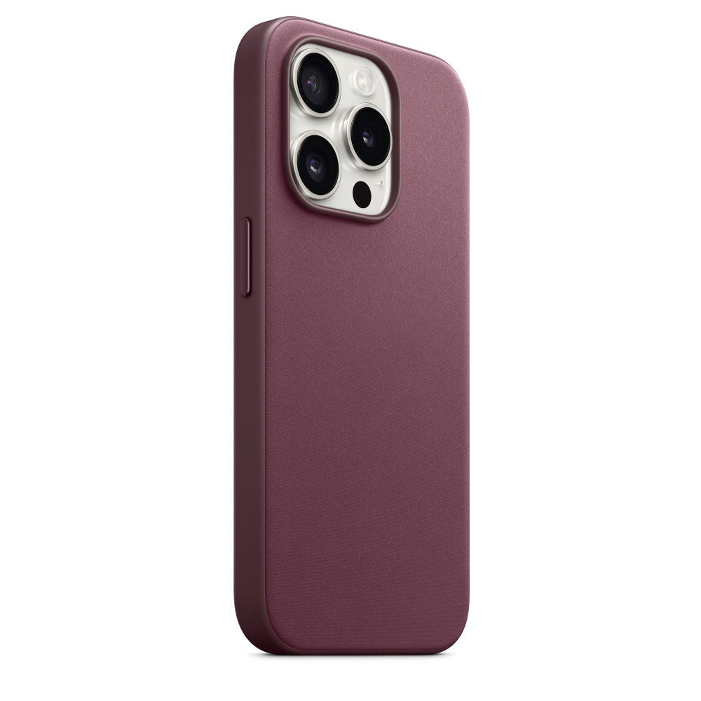 iPhone 15 Pro Max fine woven case with MagSafe#color_mulberry