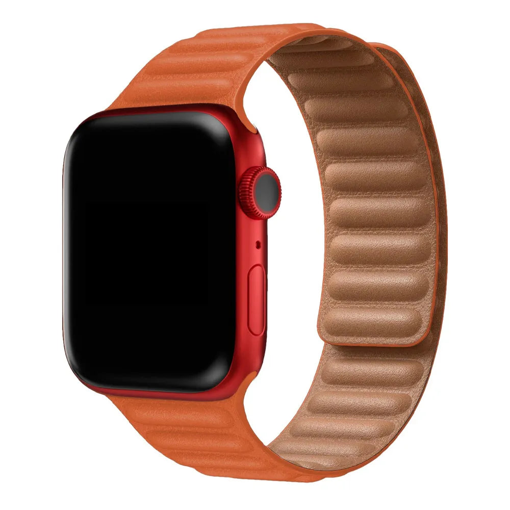 Apple Watch leather link band#color_copper