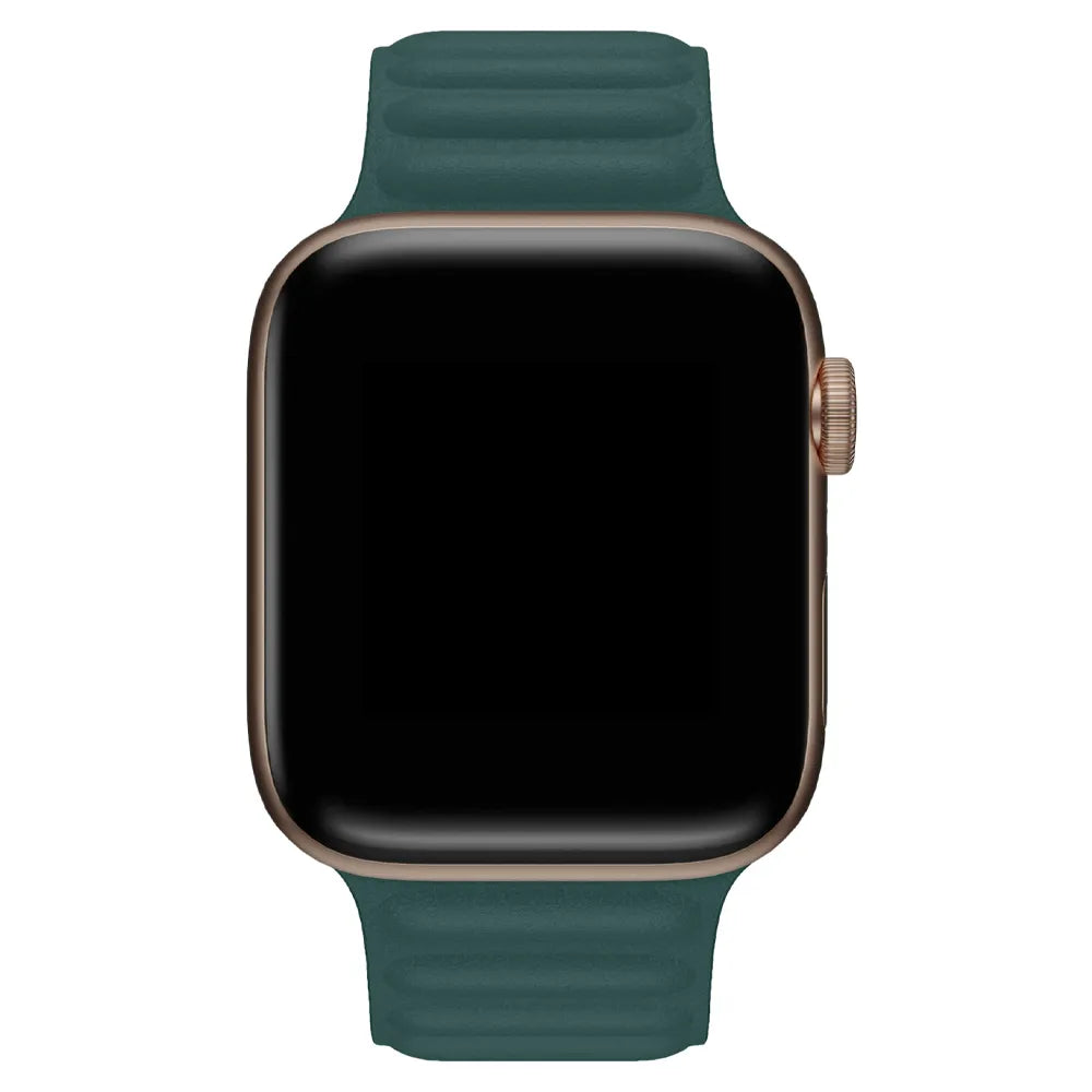 Apple Watch leather link band#color_teal