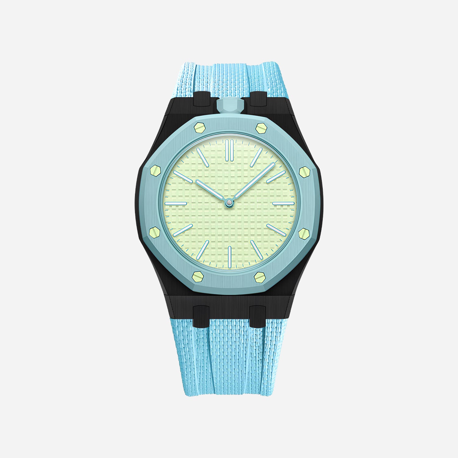 Rubber Strap & Case for AP x Swatch Royal Pop BLAUE ACHT