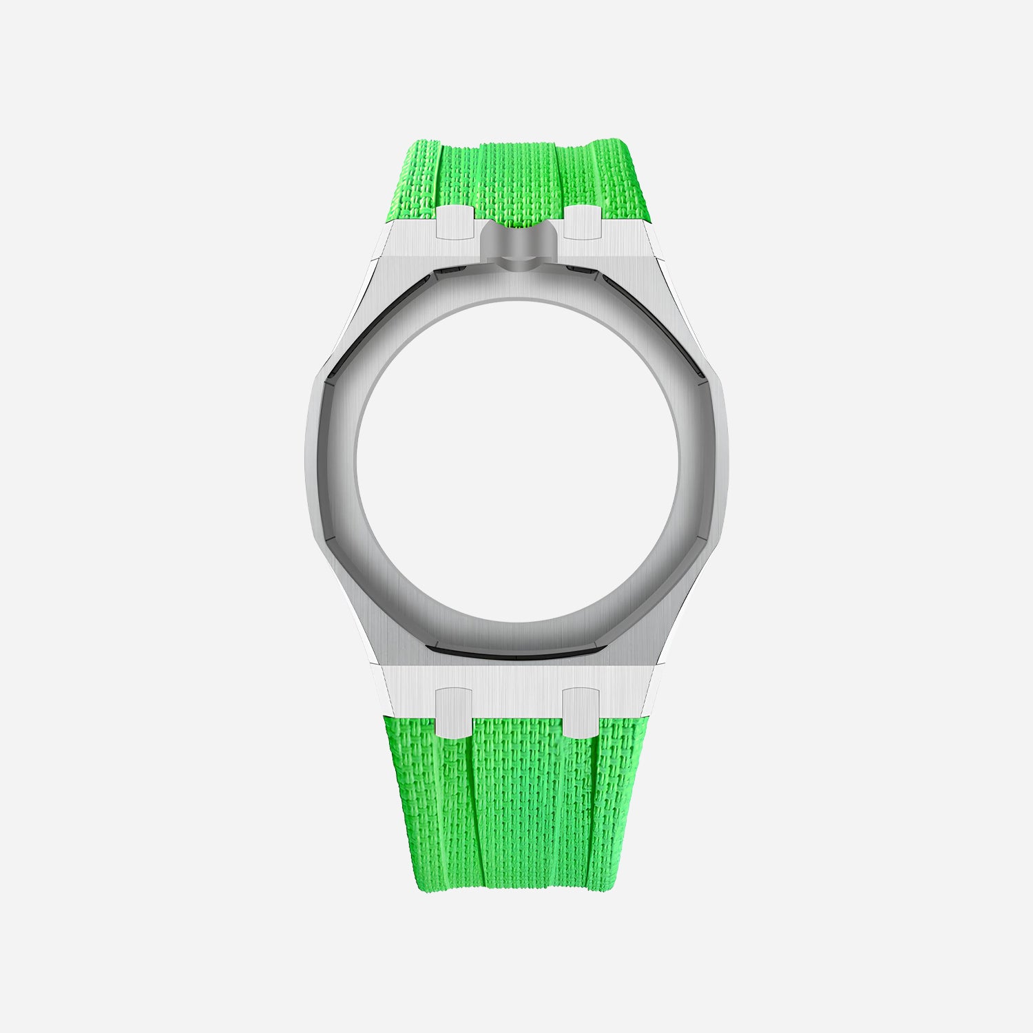 Rubber Strap & Case for AP x Swatch Royal Pop GREEN EIGHT