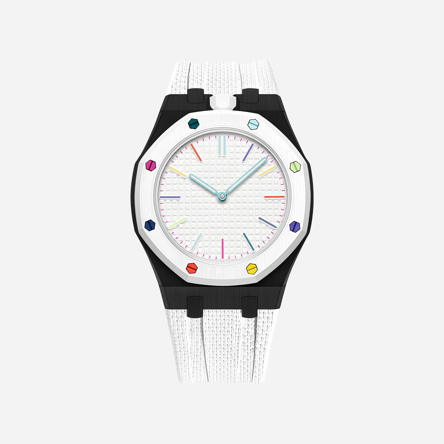 Rubber Strap & Case for AP x Swatch Royal Pop HUIT BLANC