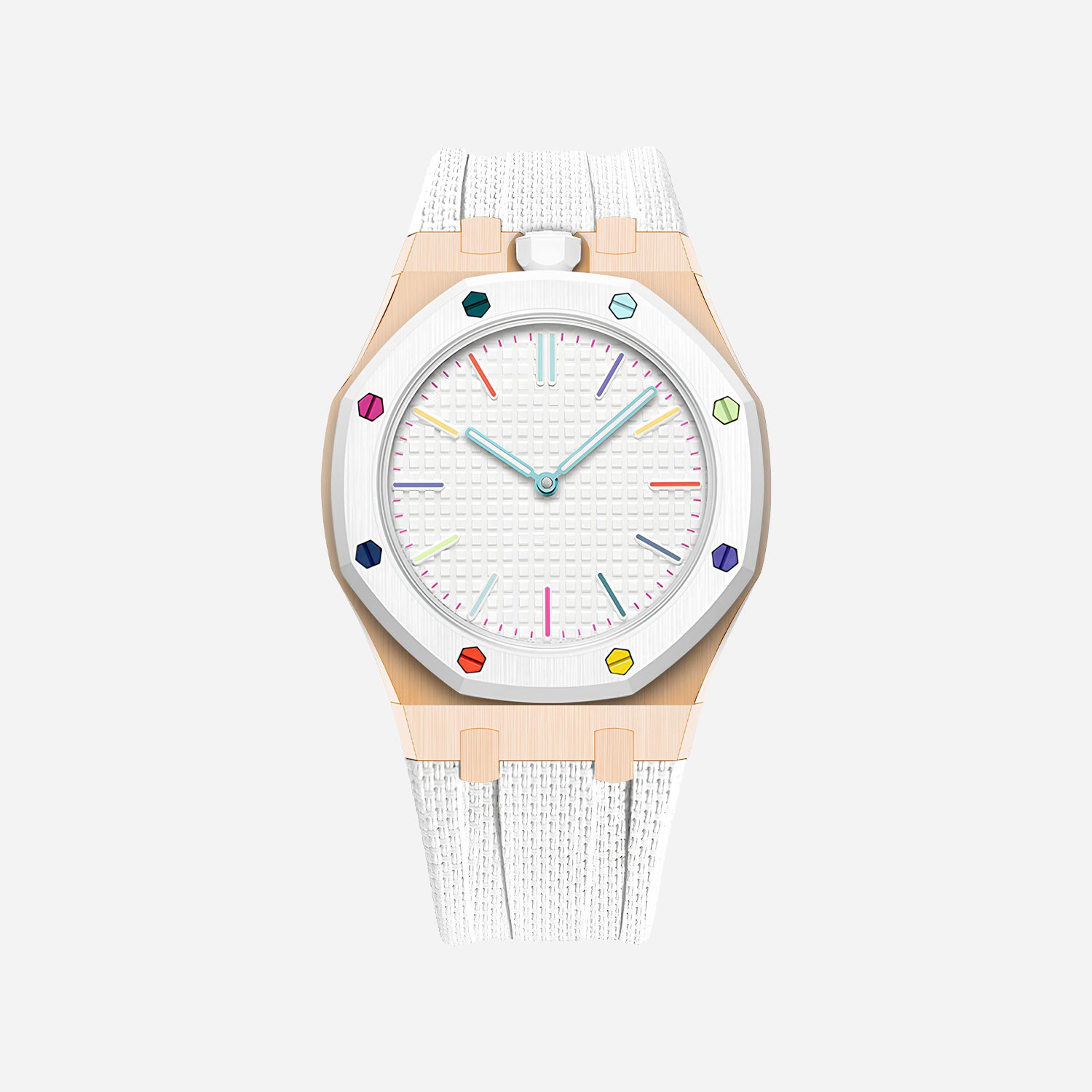 Rubber Strap & Case for AP x Swatch Royal Pop HUIT BLANC