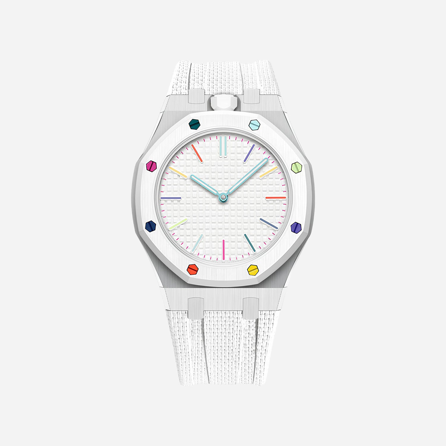 Rubber Strap & Case for AP x Swatch Royal Pop HUIT BLANC