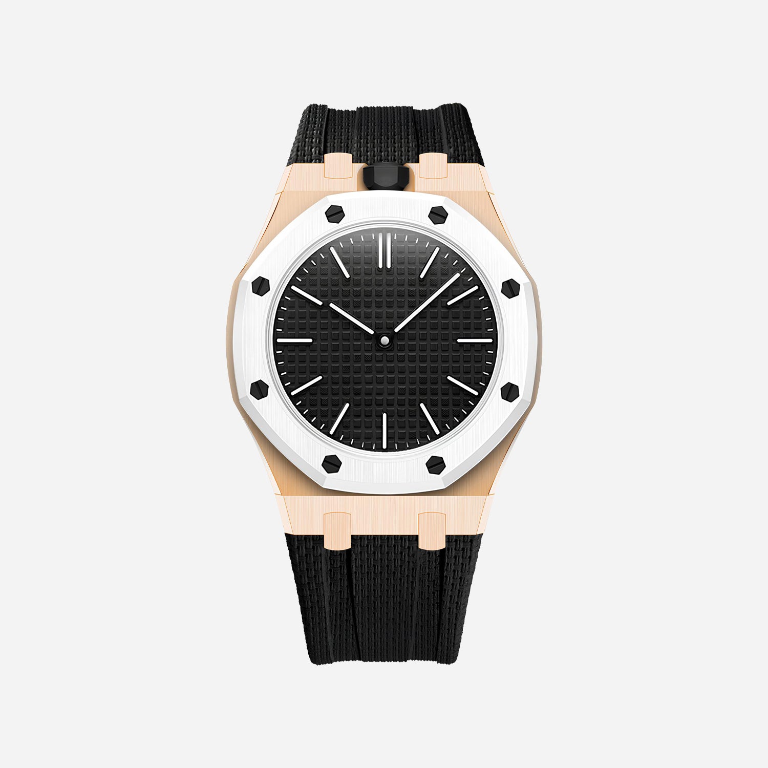 Rubber Strap & Case for AP x Swatch Royal Pop OCHO NEGRO