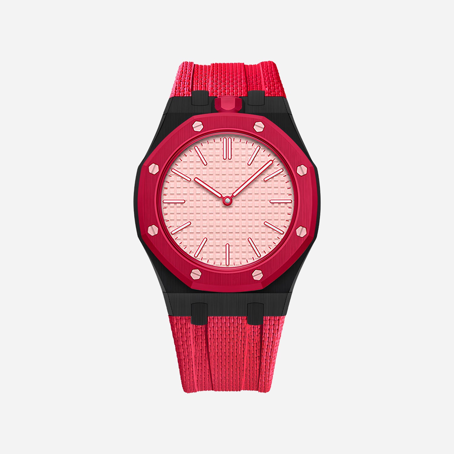 Rubber Strap & Case for AP x Swatch Royal Pop OTTO ROSSO